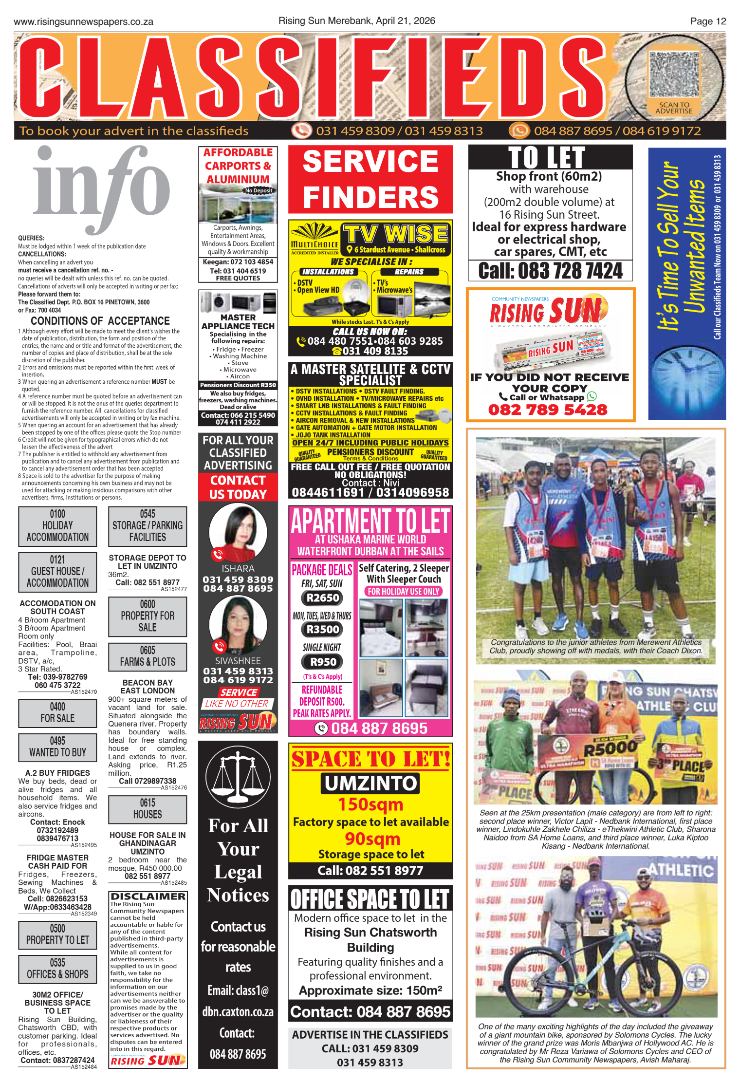 Rising Sun Merebank E-Paper, April 21, 2026 page 12