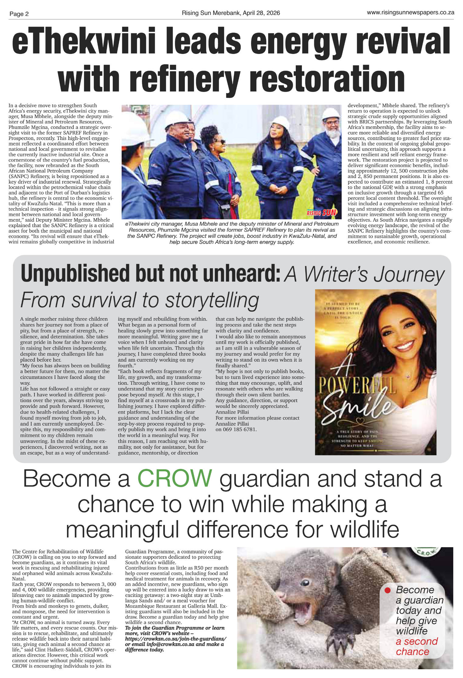 Rising Sun Merebank E-Paper, April 28, 2026 page 2
