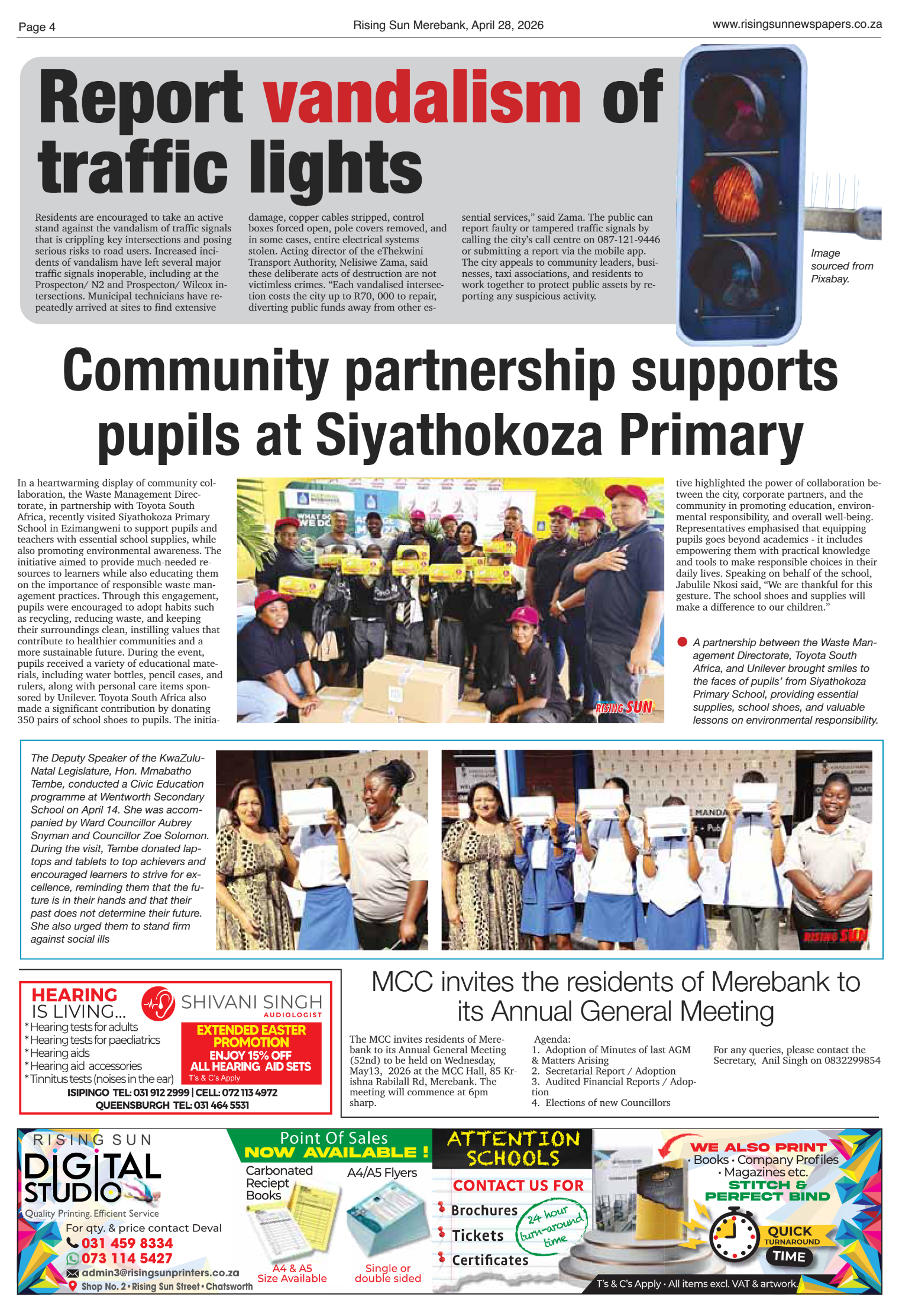 Rising Sun Merebank E-Paper, April 28, 2026 page 4