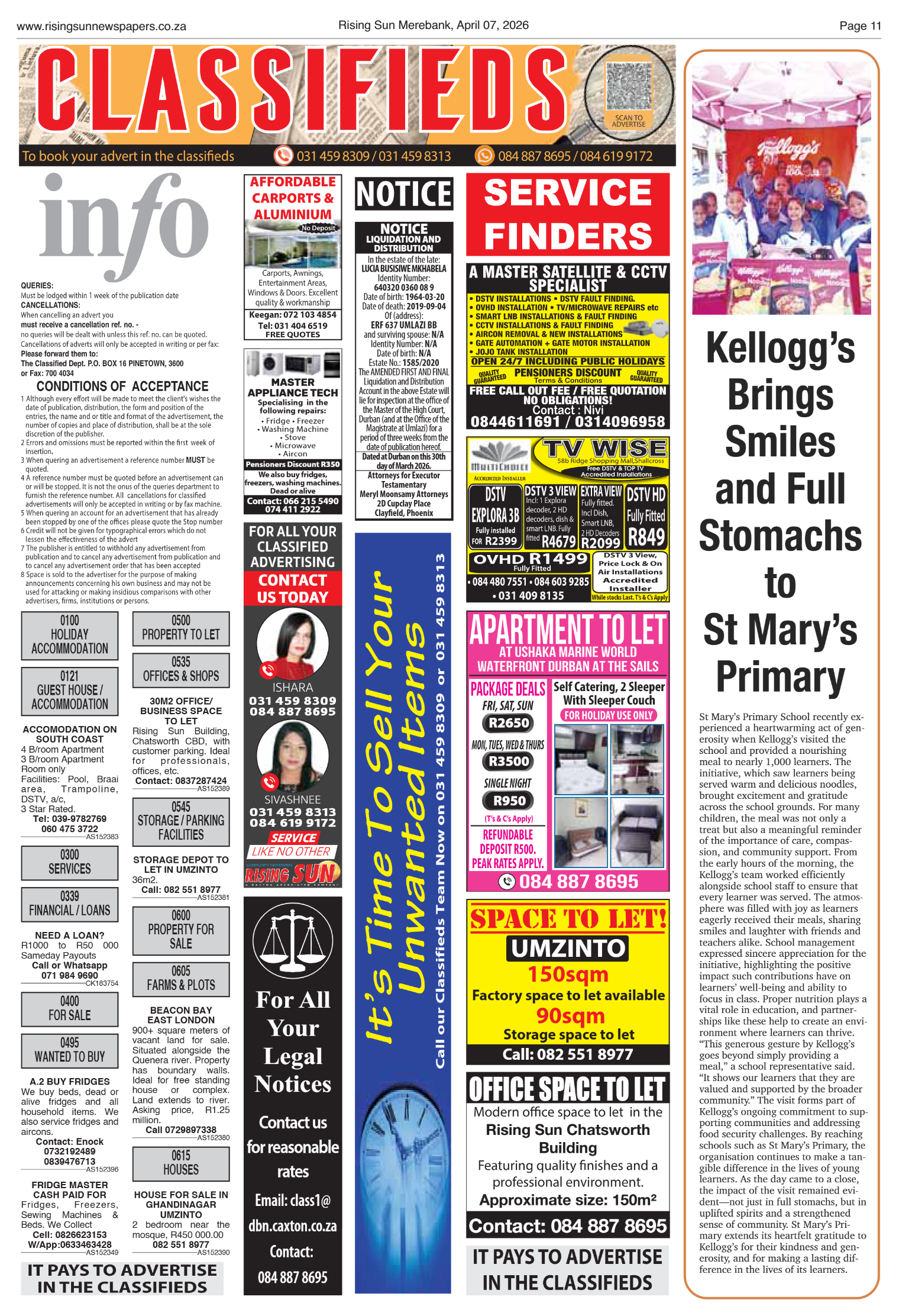 Rising Sun Merebank E-Paper, April 7, 2026 page 11