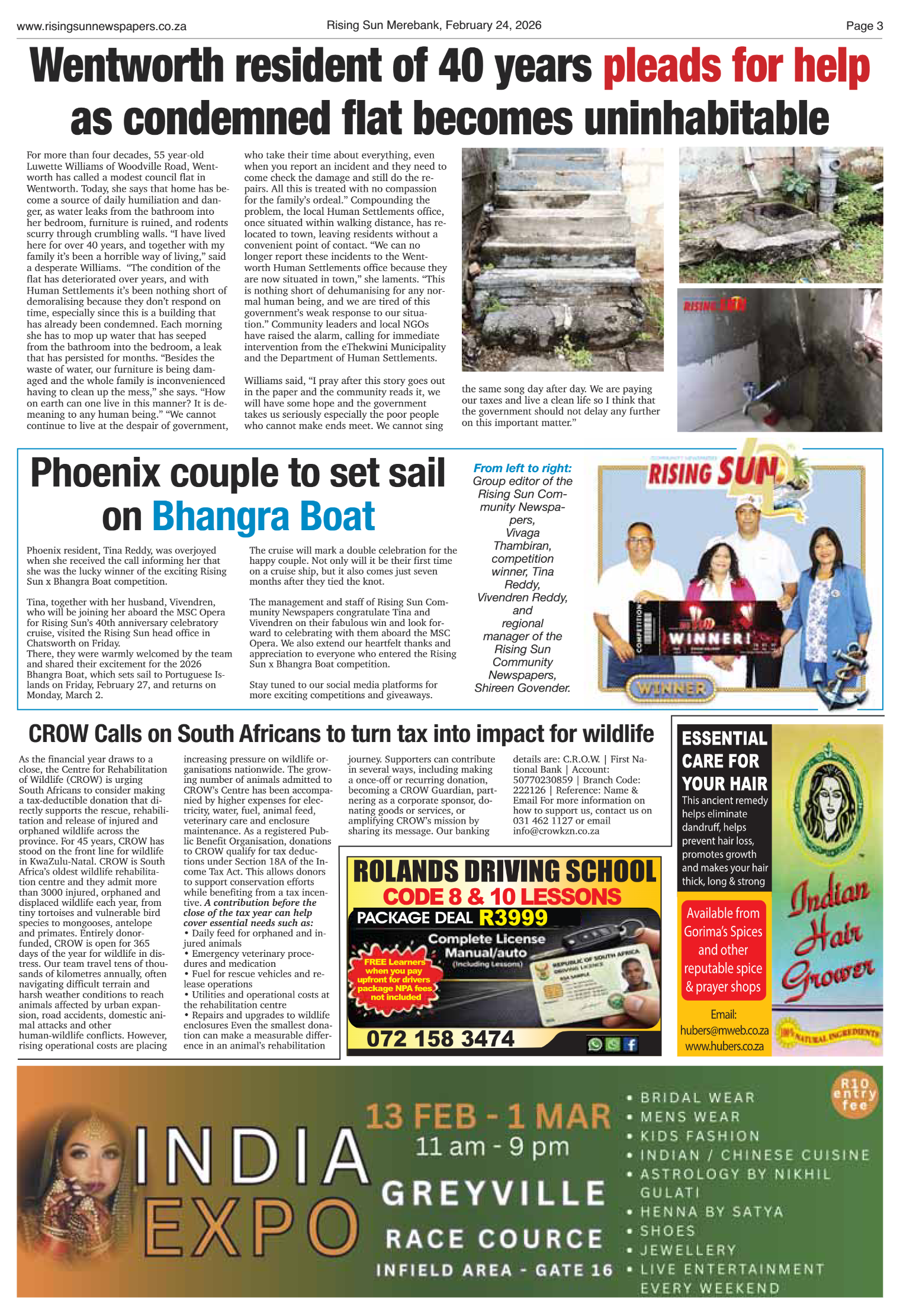 Rising Sun Merebank E-Paper, February 24, 2026 page 3