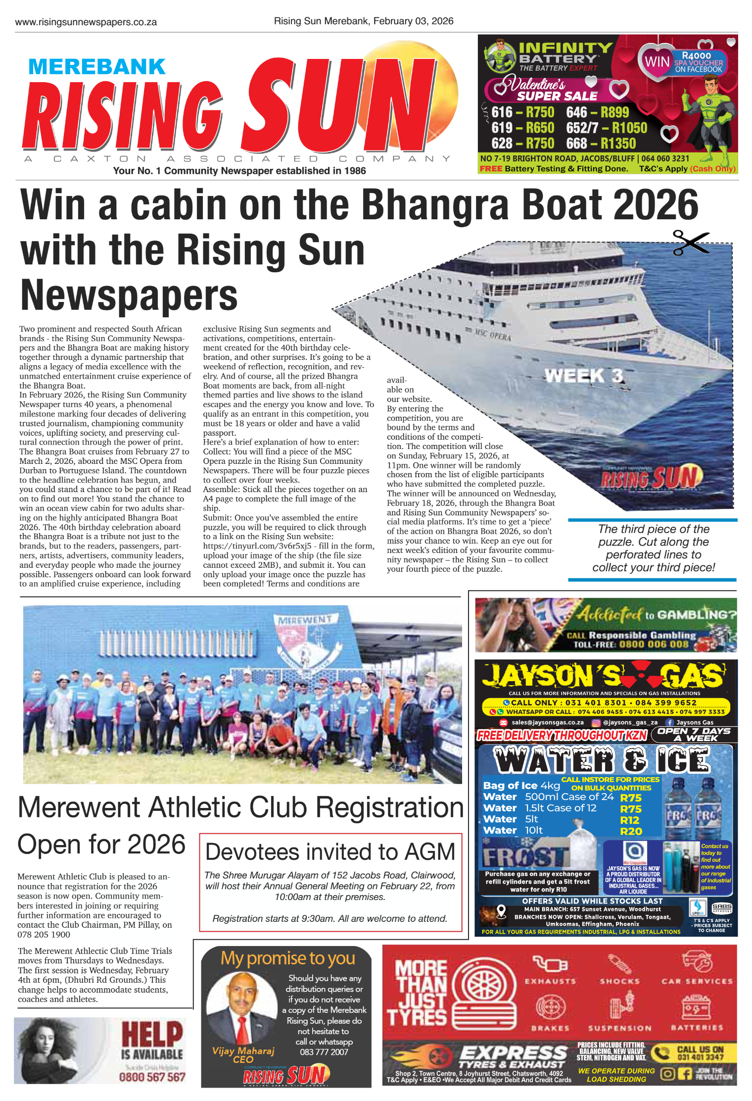 Rising Sun Merebank E-Paper, February 3, 2026 page 12
