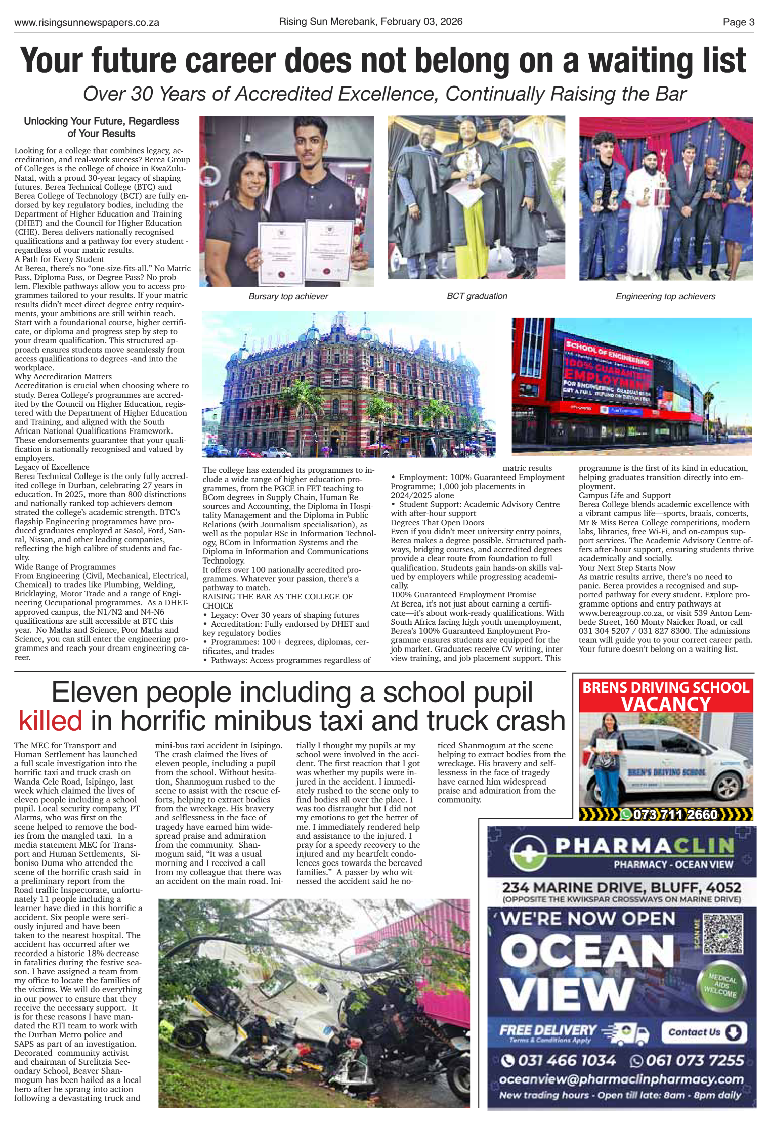 Rising Sun Merebank E-Paper, February 3, 2026 page 3