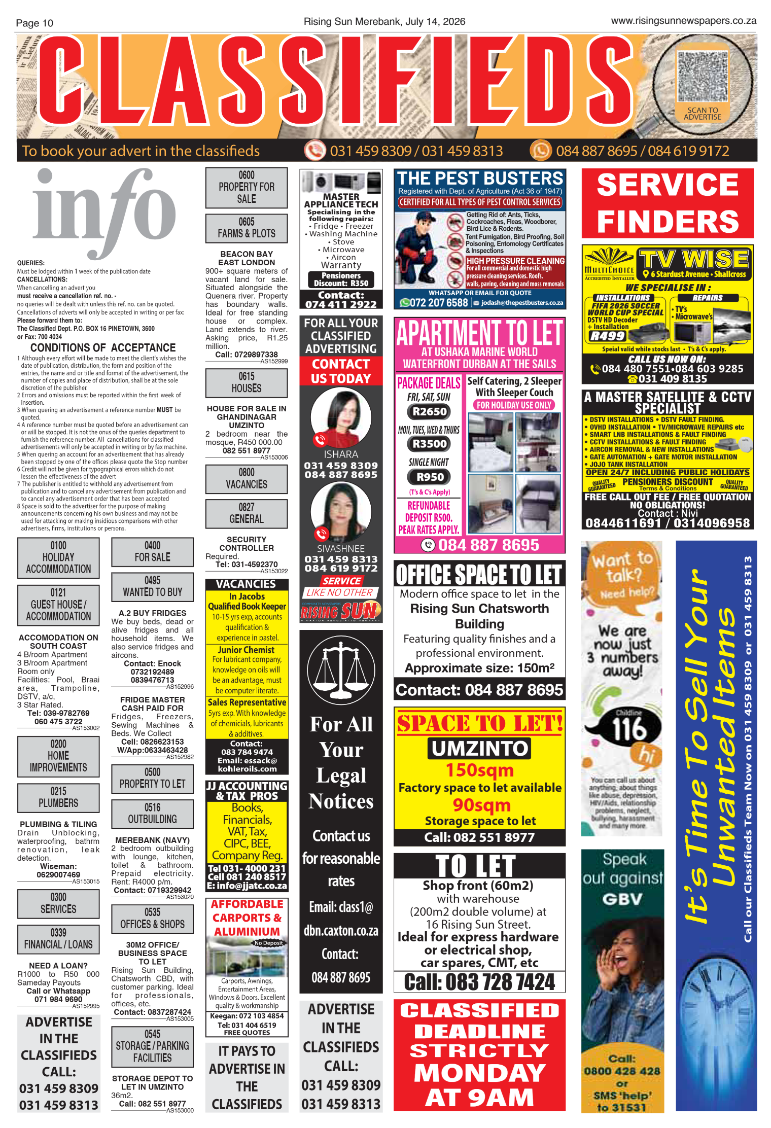 Rising Sun Merebank E-Paper, July 14, 2026 page 10