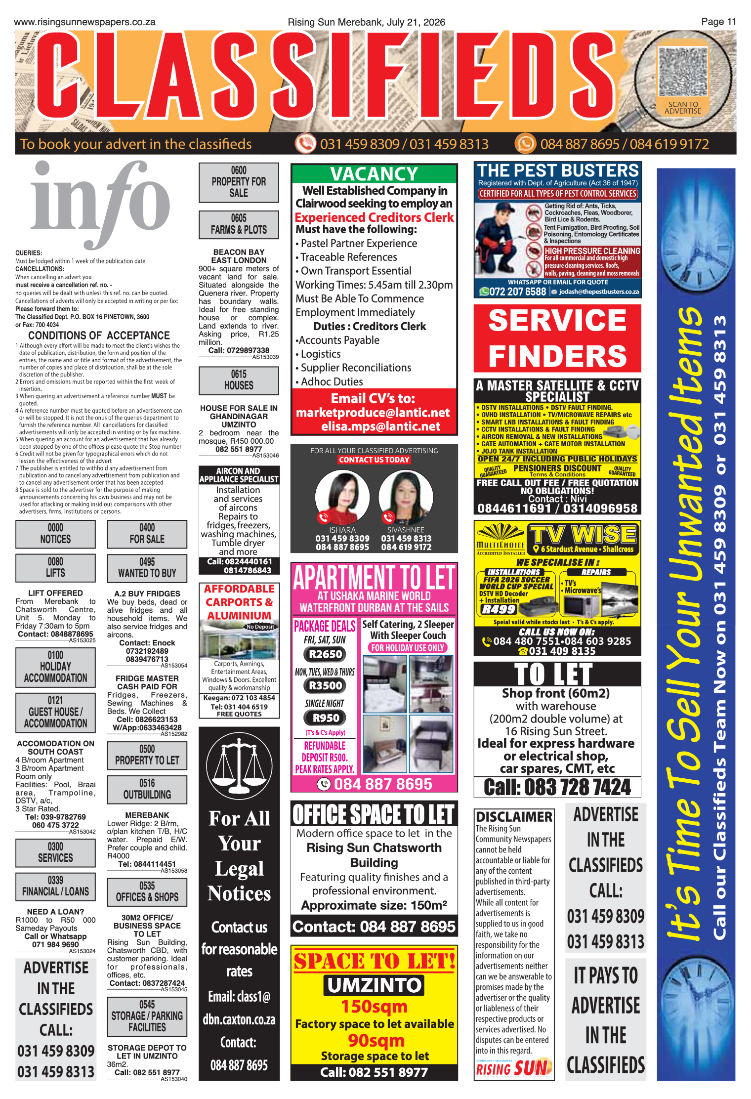 Rising Sun Merebank E-Paper, July 21, 2026 page 11
