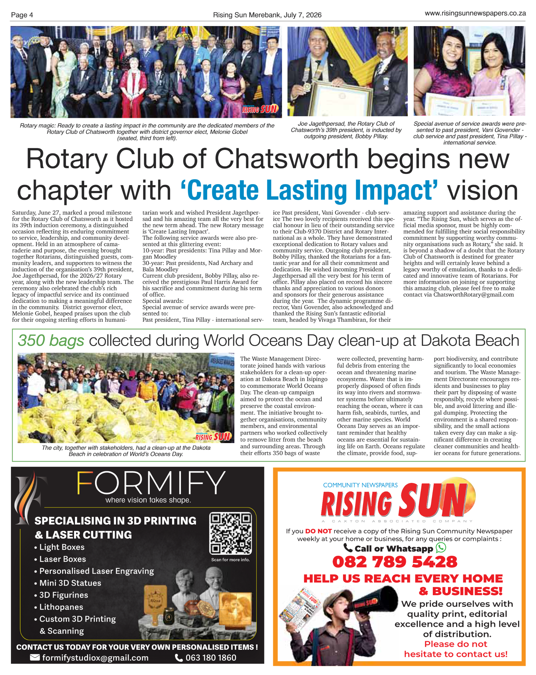 Rising Sun Merebank E-Paper, July 7, 2026 page 4