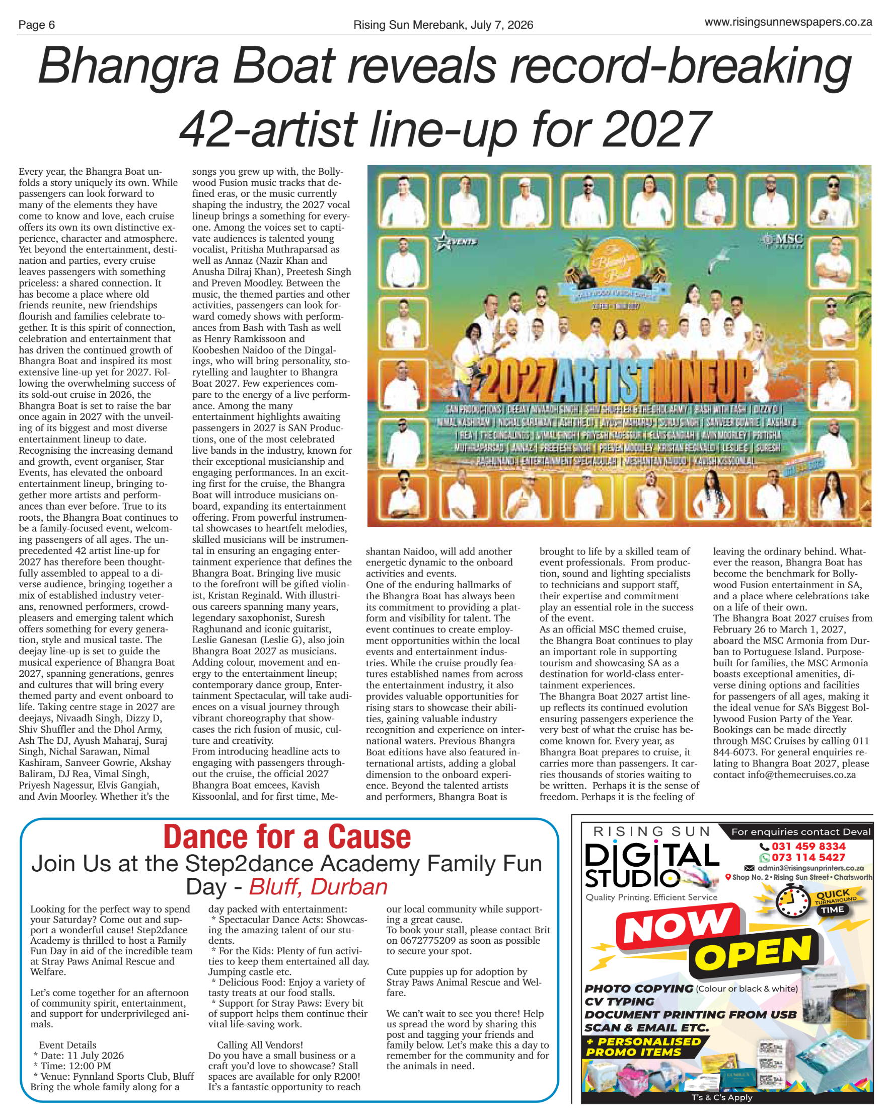 Rising Sun Merebank E-Paper, July 7, 2026 page 6