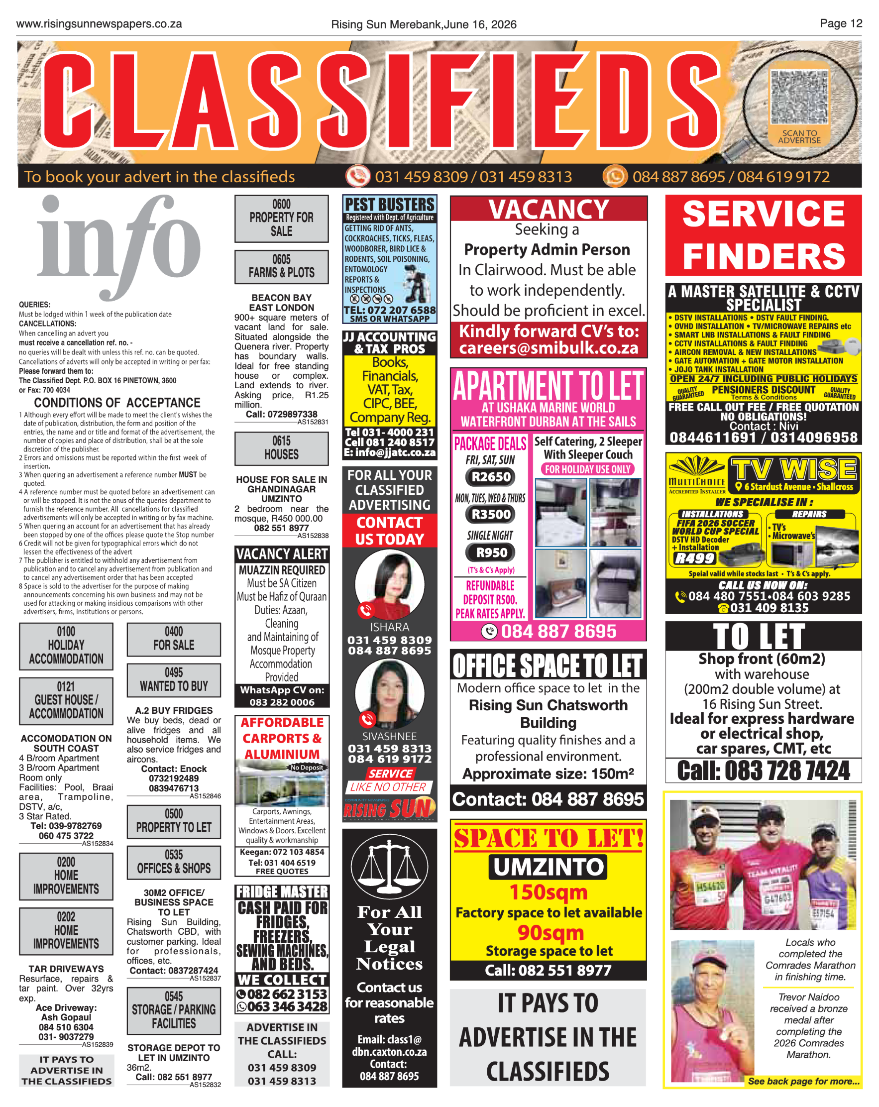 Rising Sun Merebank E-Paper, June 16, 2026 page 12