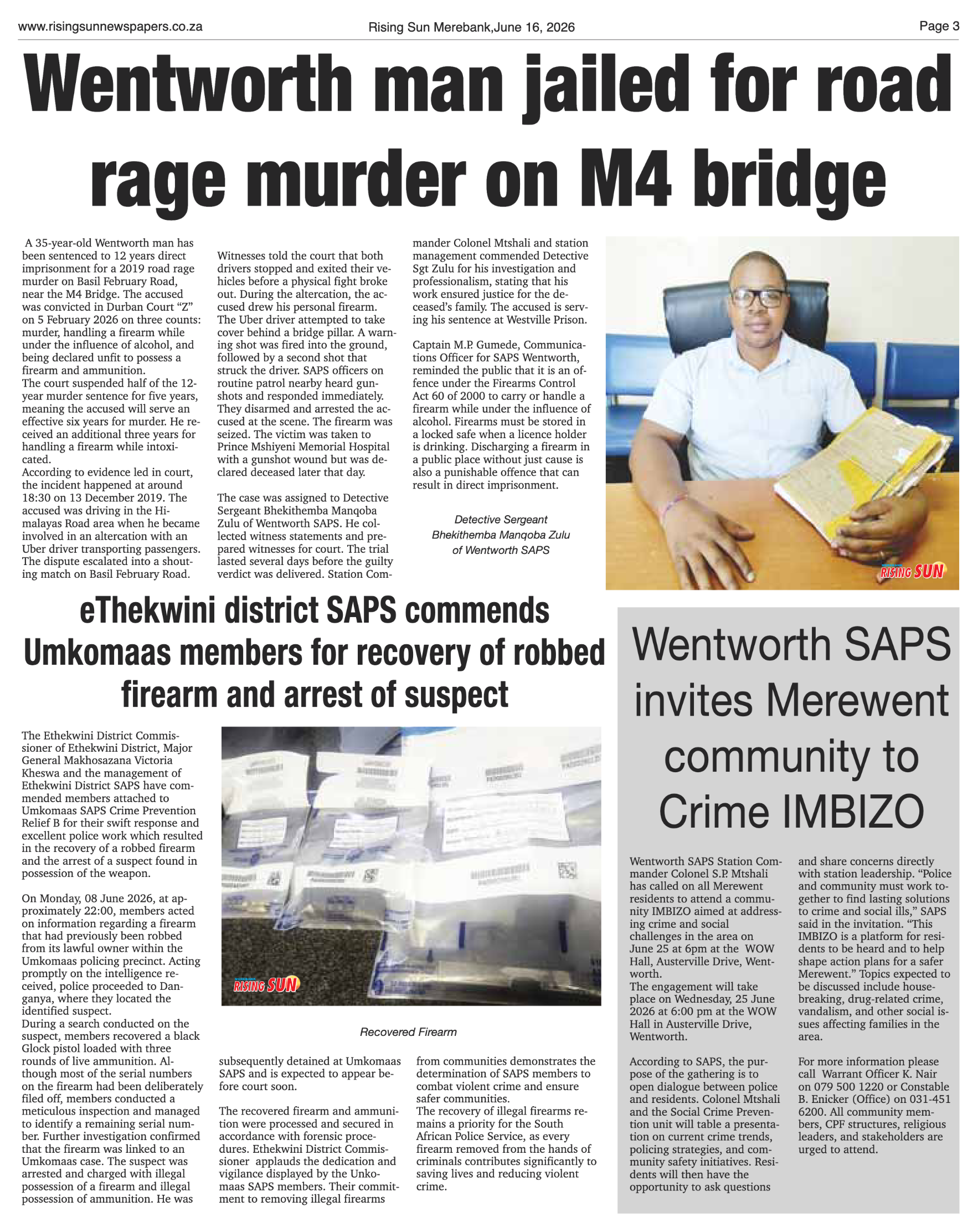 Rising Sun Merebank E-Paper, June 16, 2026 page 3