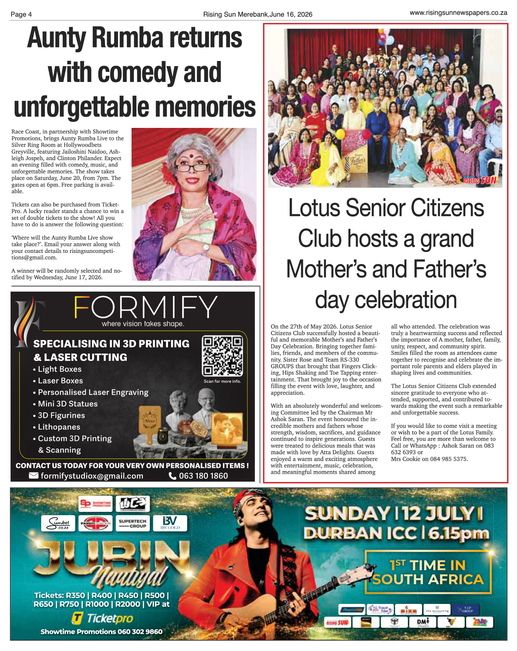 Rising Sun Merebank E-Paper, June 16, 2026 page 4