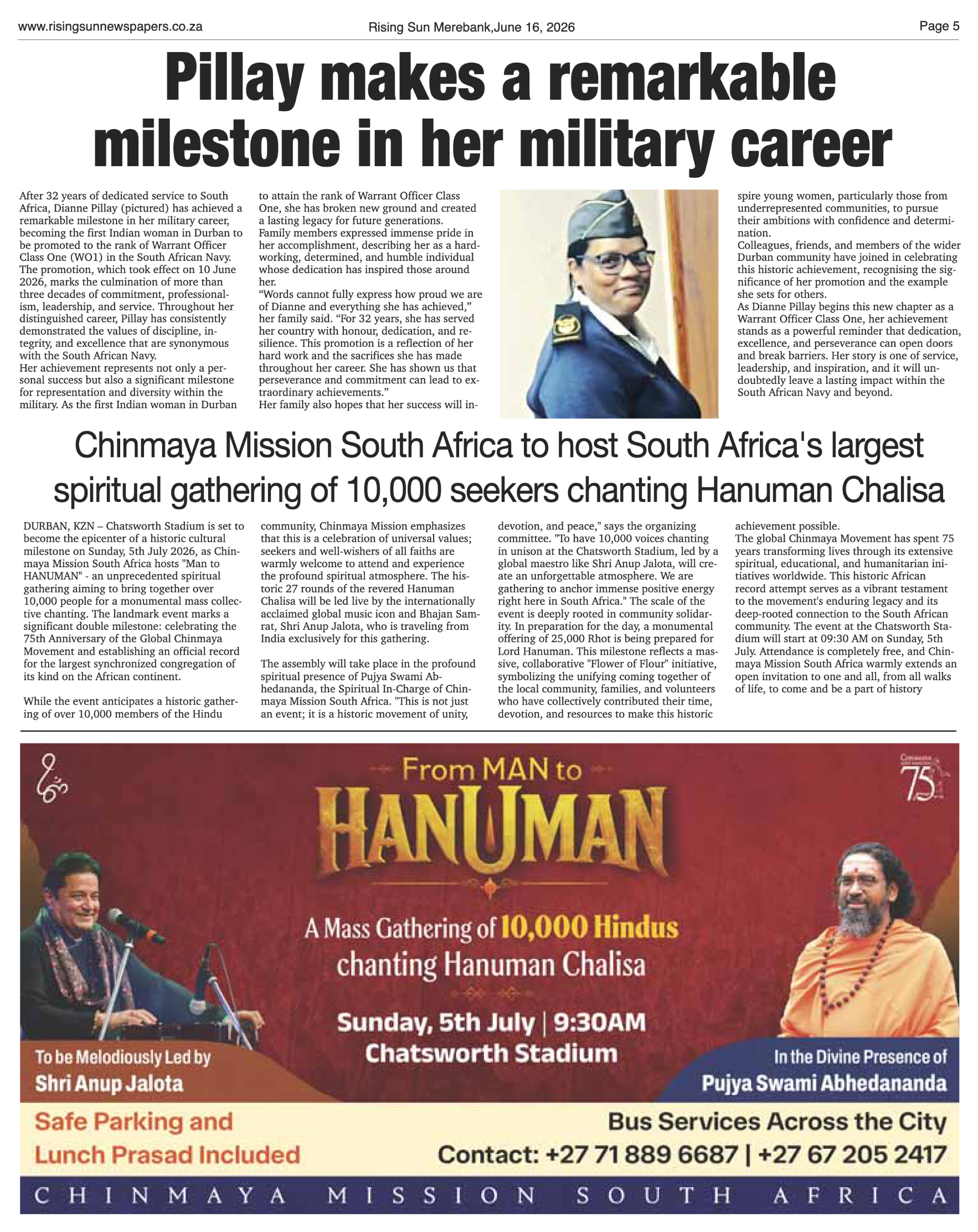 Rising Sun Merebank E-Paper, June 16, 2026 page 5