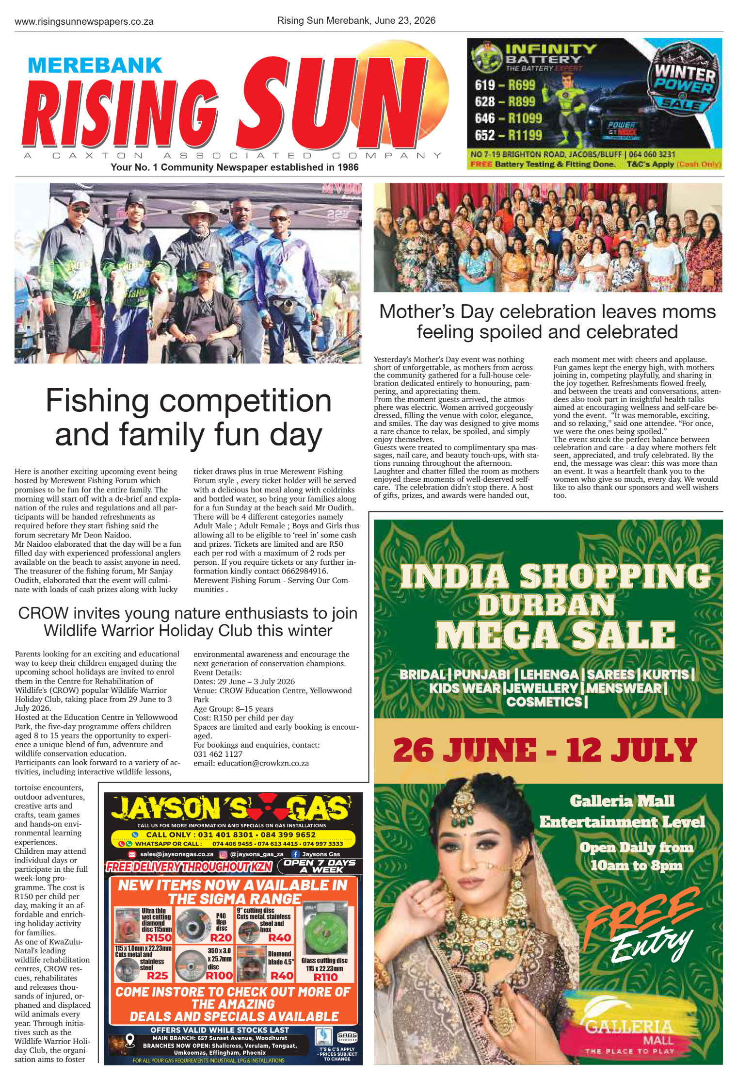 Rising Sun Merebank E-Paper, June 23, 2026 page 16