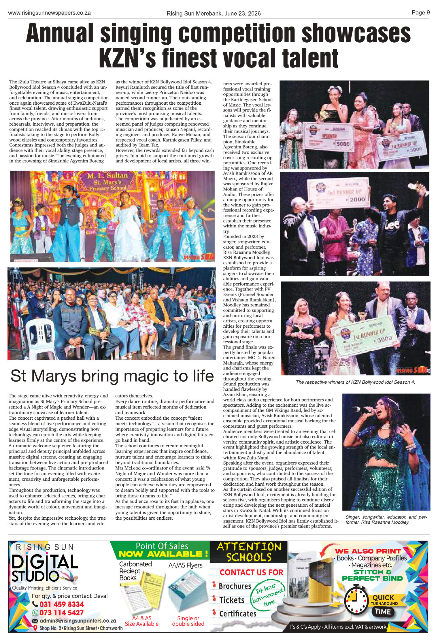 Rising Sun Merebank E-Paper, June 23, 2026 page 9