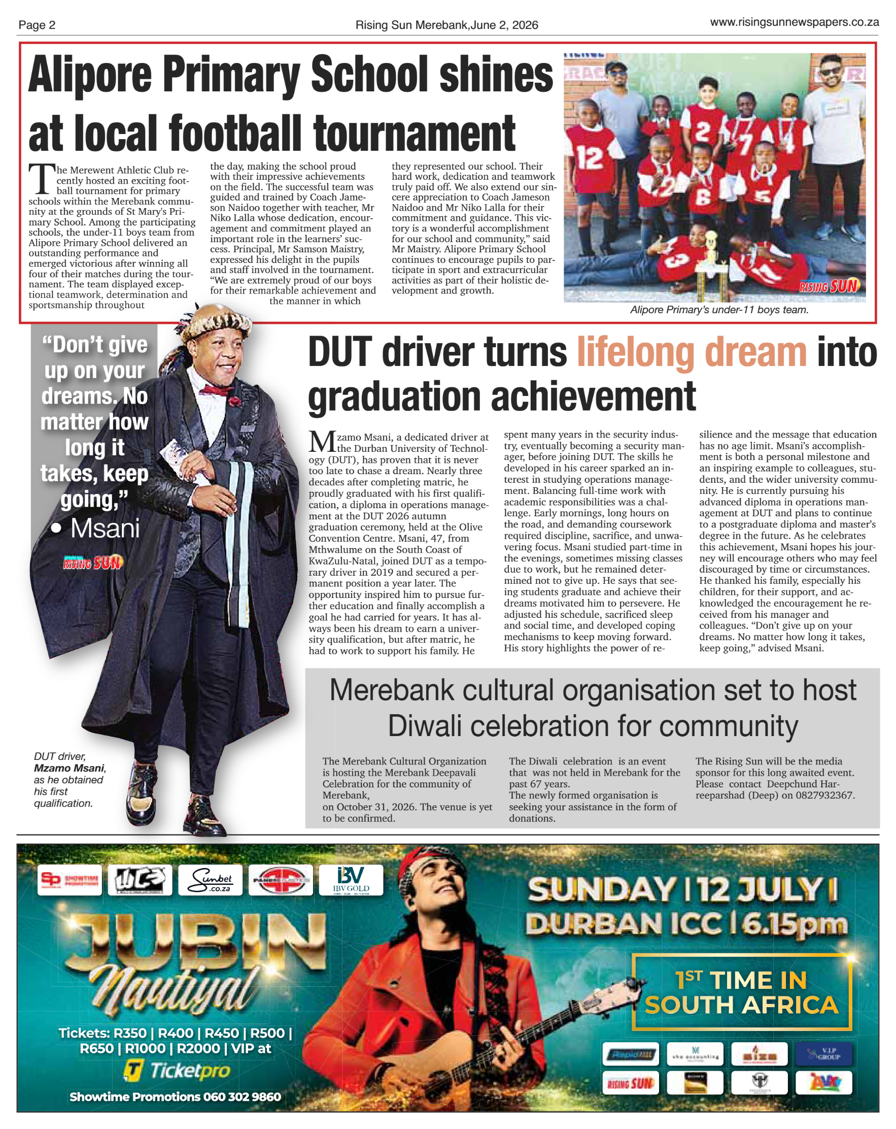 Rising Sun Merebank E-Paper, June 2, 2026 page 2