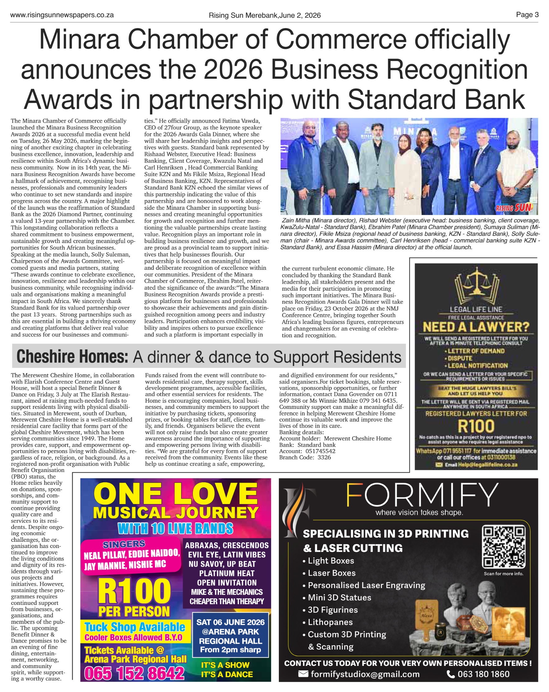 Rising Sun Merebank E-Paper, June 2, 2026 page 3