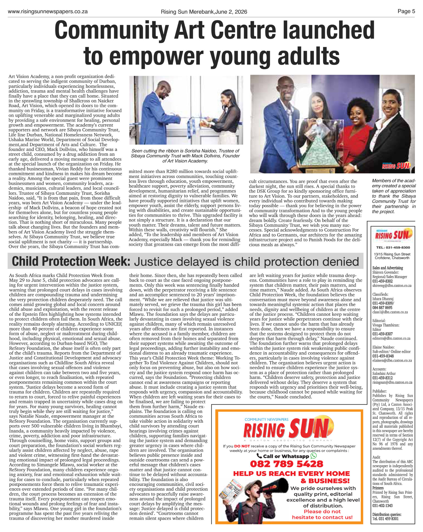 Rising Sun Merebank E-Paper, June 2, 2026 page 5