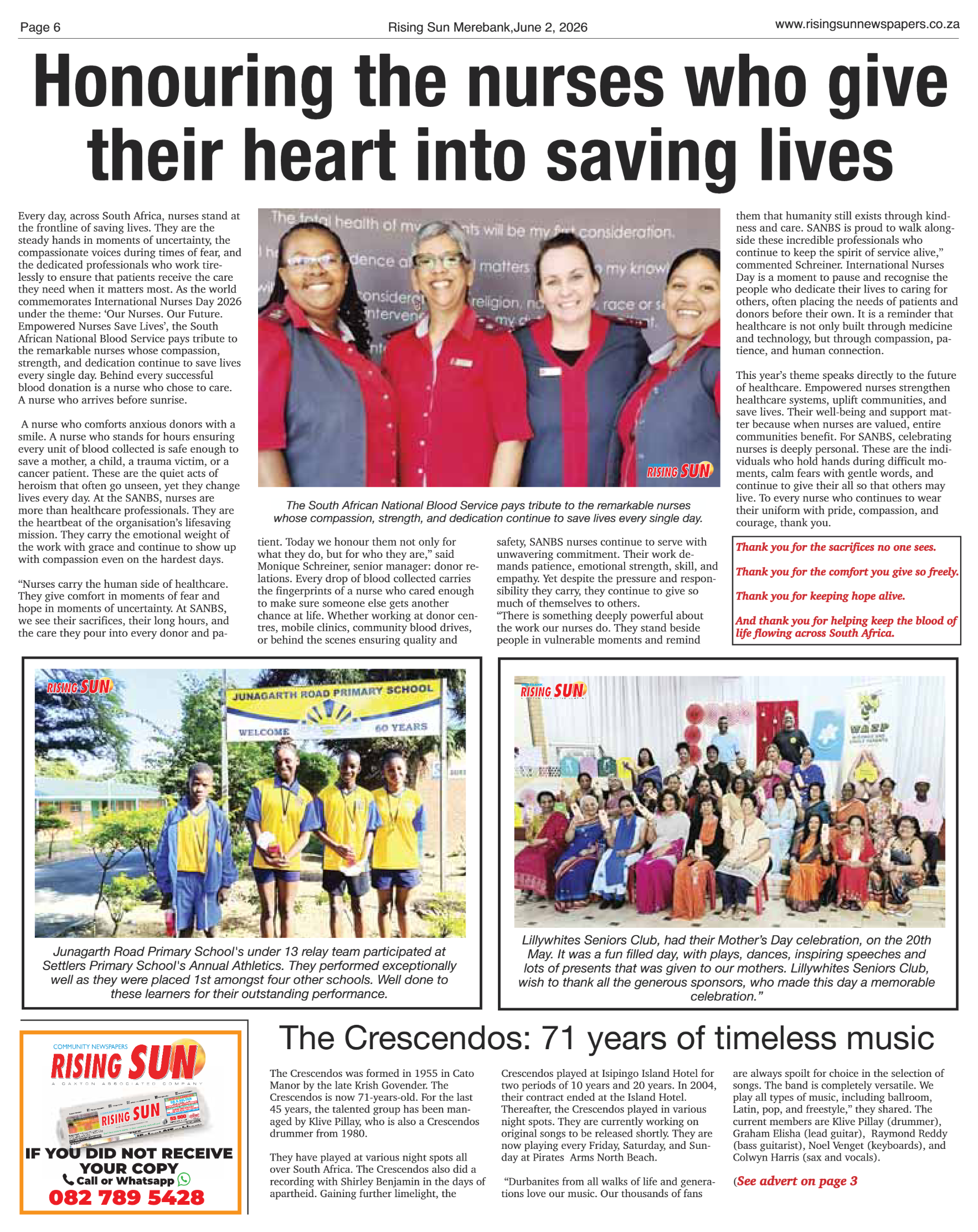 Rising Sun Merebank E-Paper, June 2, 2026 page 6