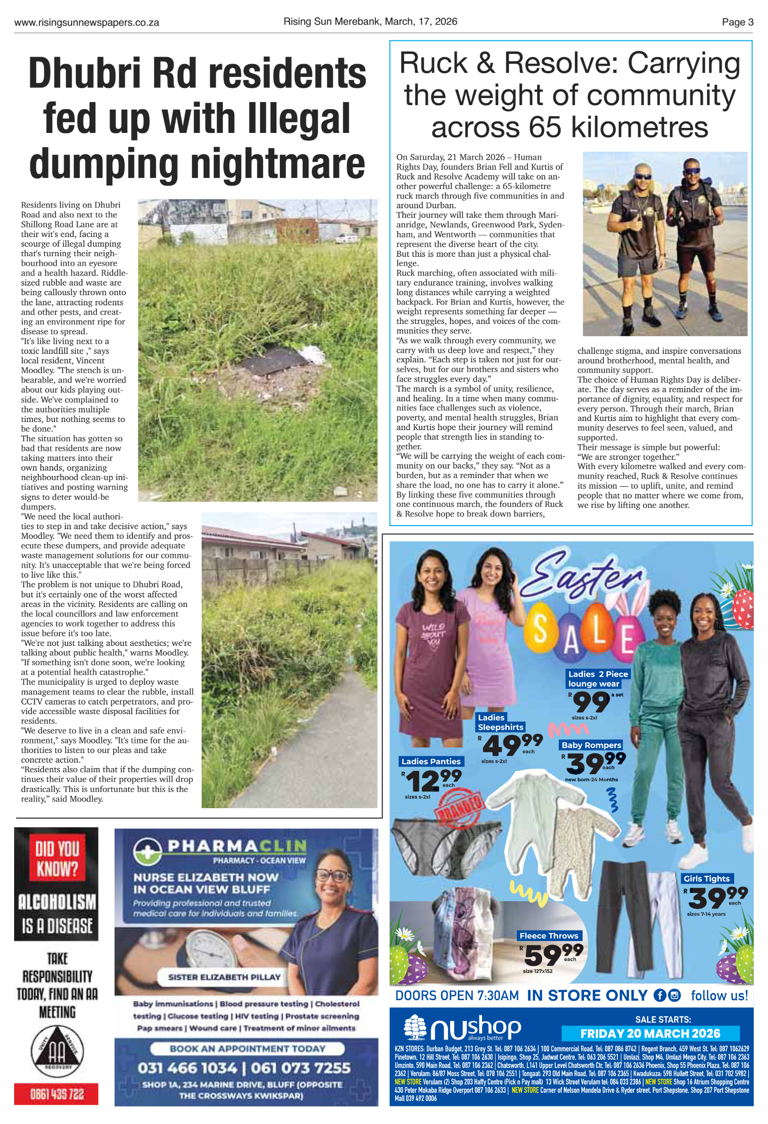 Rising Sun Merebank E-Paper, March 17, 2026 page 3