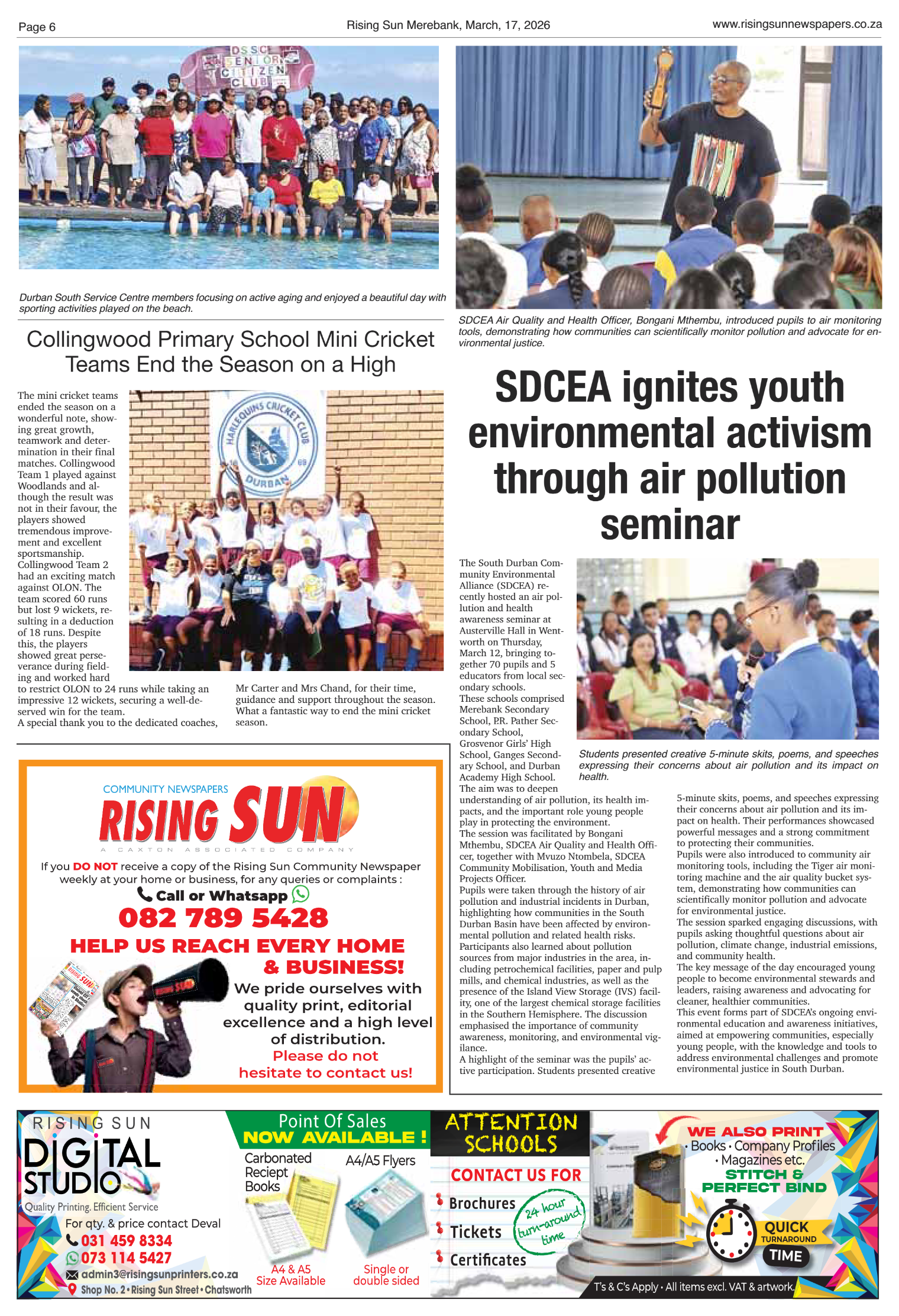 Rising Sun Merebank E-Paper, March 17, 2026 page 6