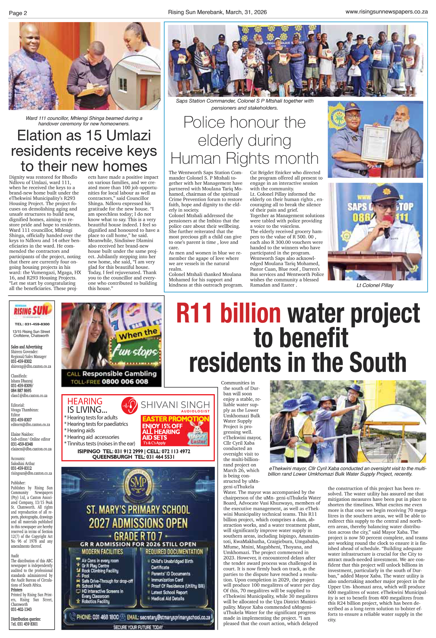 Rising Sun Merebank E-Paper, March 31, 2026 page 2