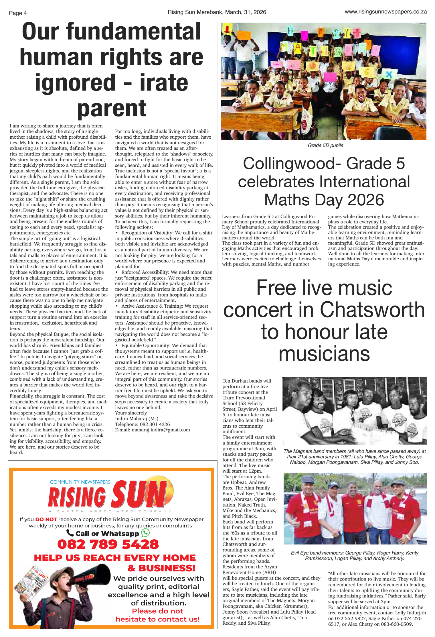 Rising Sun Merebank E-Paper, March 31, 2026 page 4