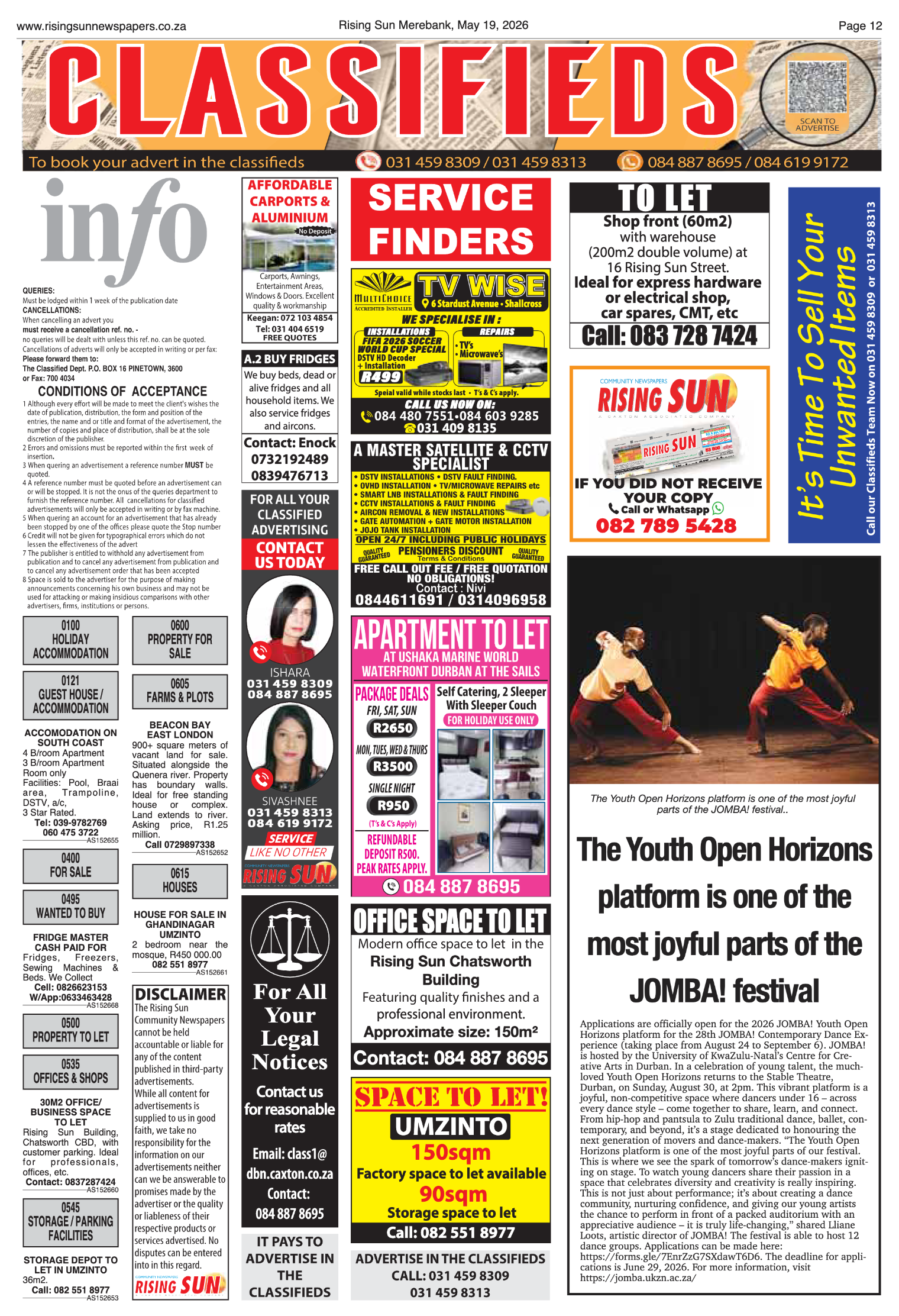 Rising Sun Merebank E-Paper, May 19, 2026 page 12