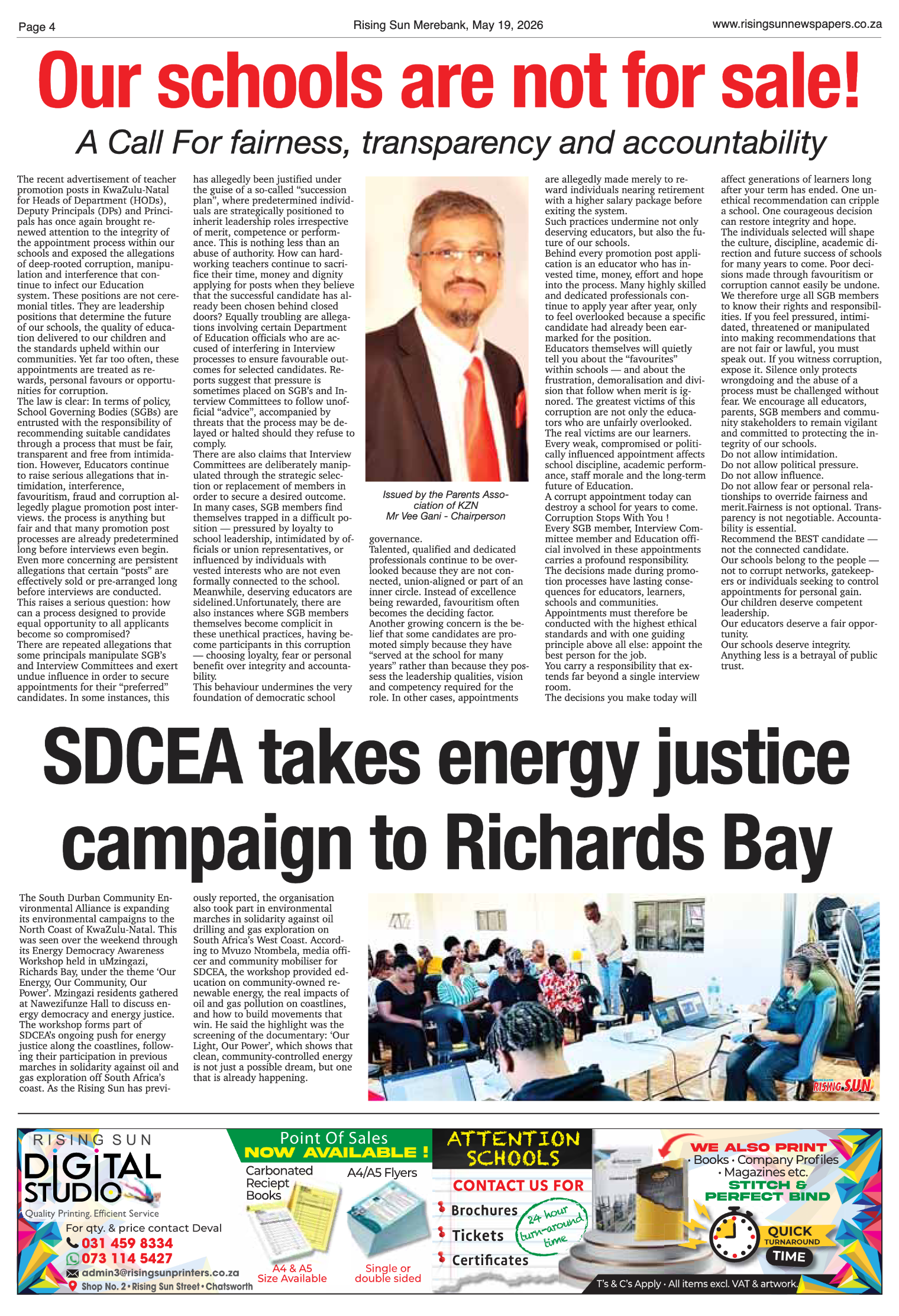 Rising Sun Merebank E-Paper, May 19, 2026 page 4