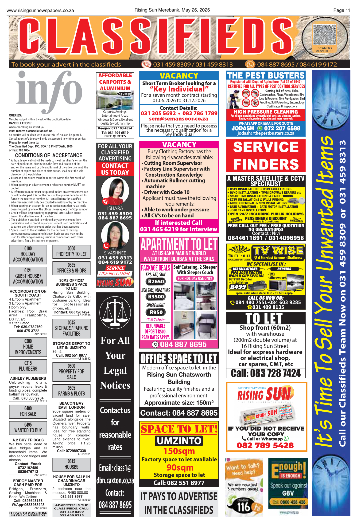 Rising Sun Merebank E-Paper, May 26, 2026 page 11