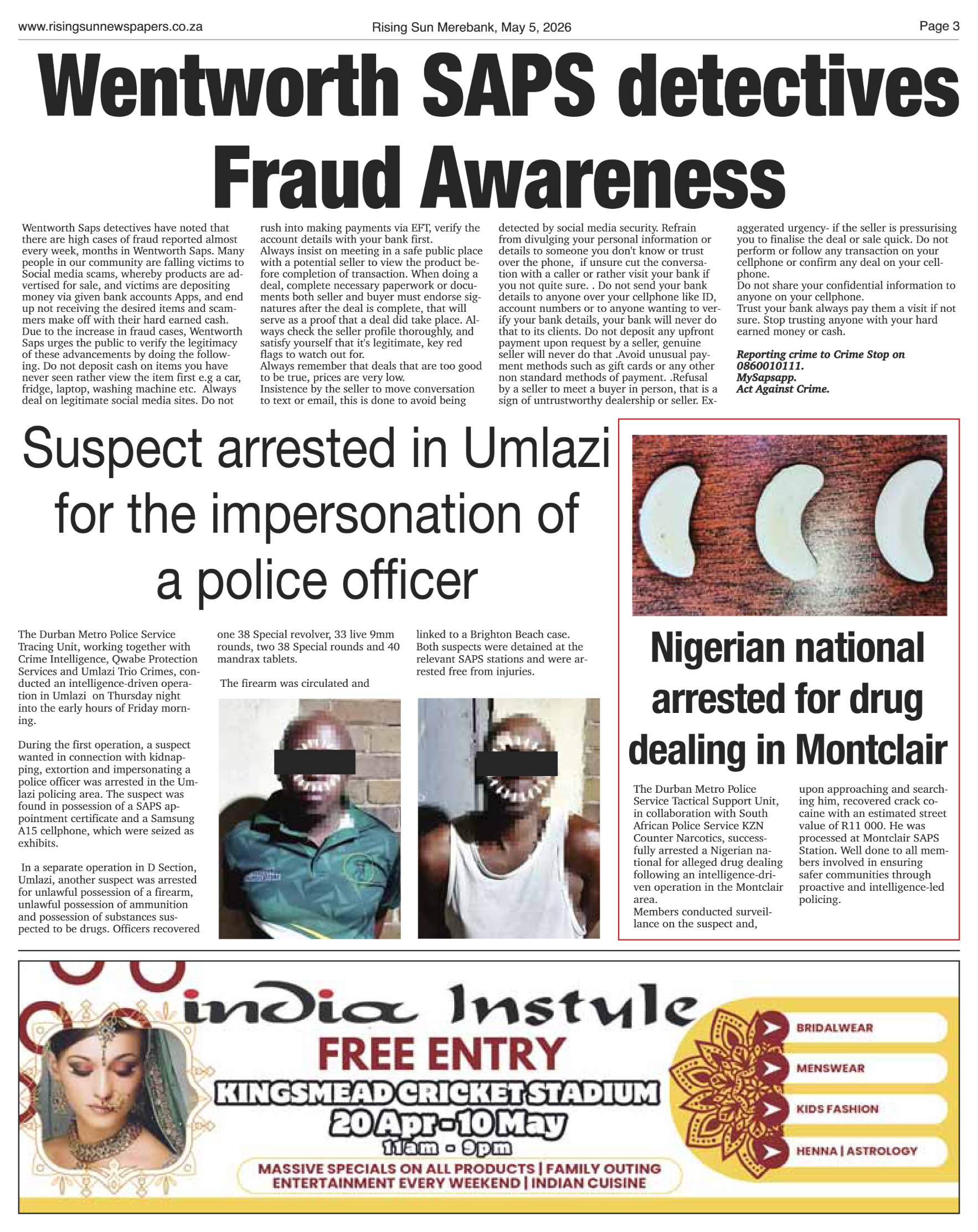 Rising Sun Merebank E-Paper, May 5, 2026 page 3