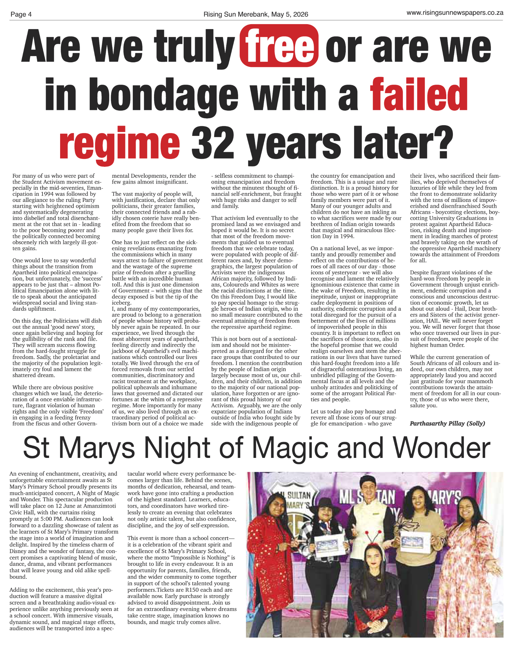 Rising Sun Merebank E-Paper, May 5, 2026 page 4