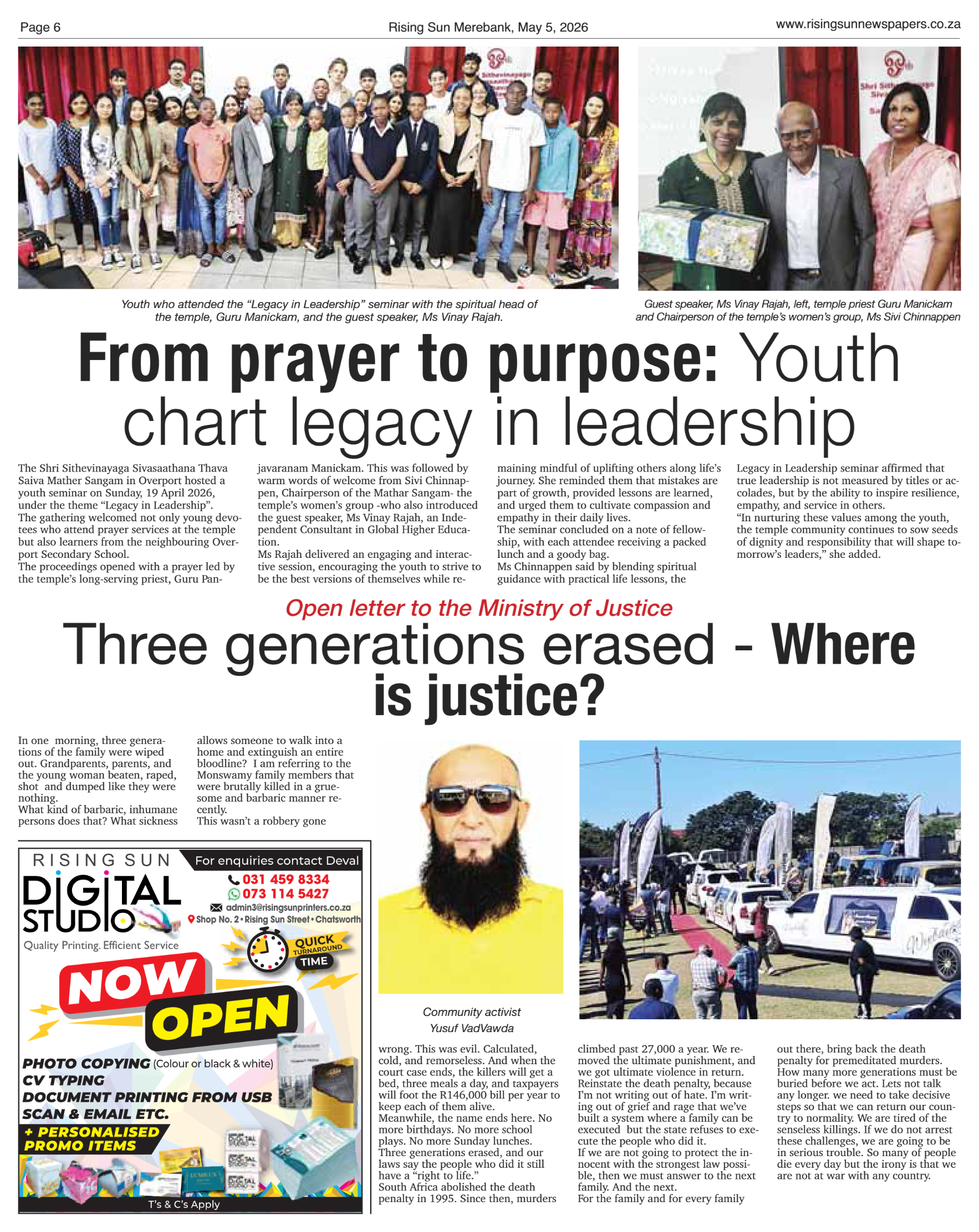 Rising Sun Merebank E-Paper, May 5, 2026 page 6