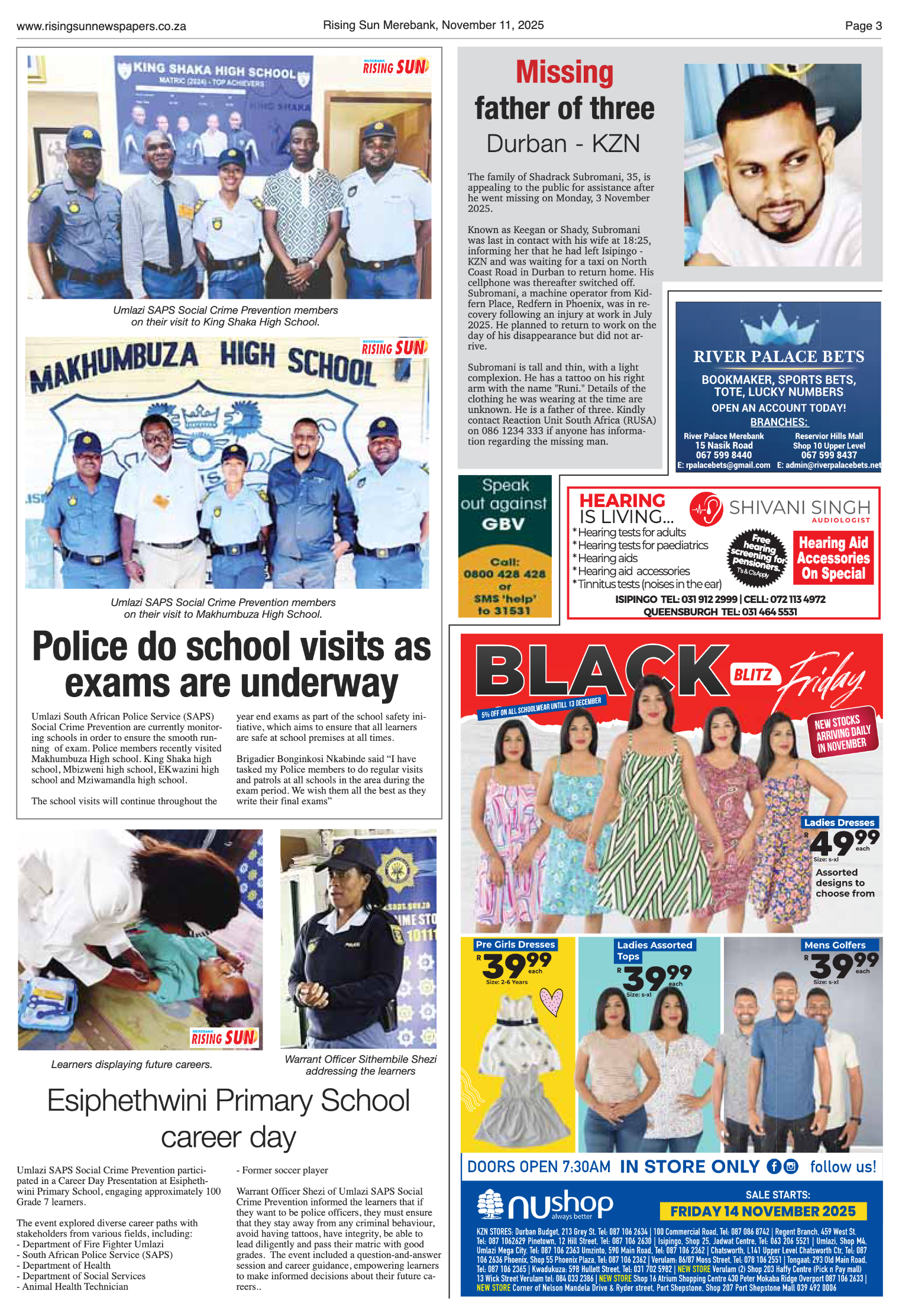 Rising Sun Merebank E-Paper, November 11, 2025 page 3