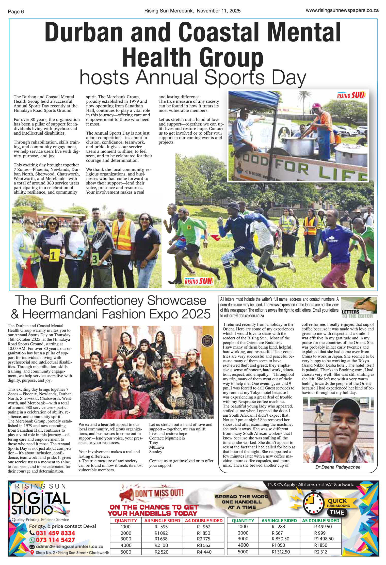 Rising Sun Merebank E-Paper, November 11, 2025 page 6