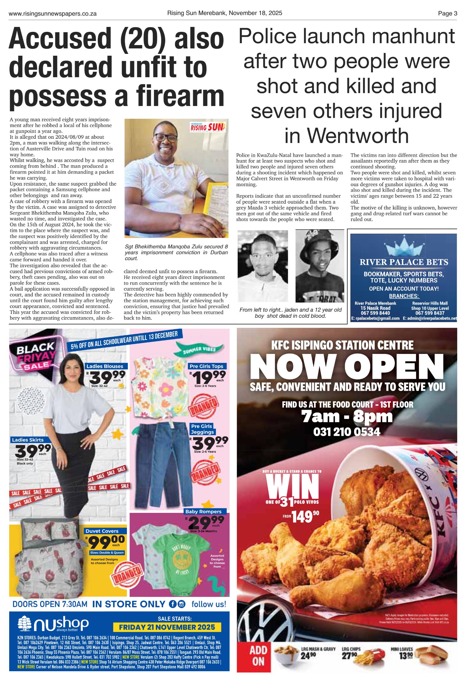 Rising Sun Merebank E-Paper, November 18, 2025 page 3