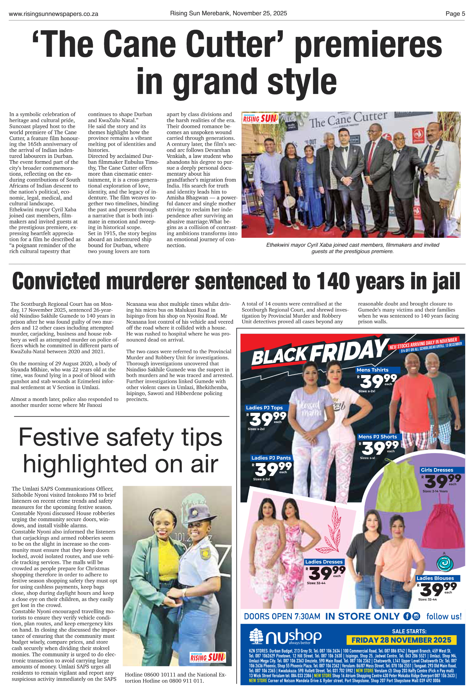 Rising Sun Merebank E-Paper, November 25, 2025 page 5