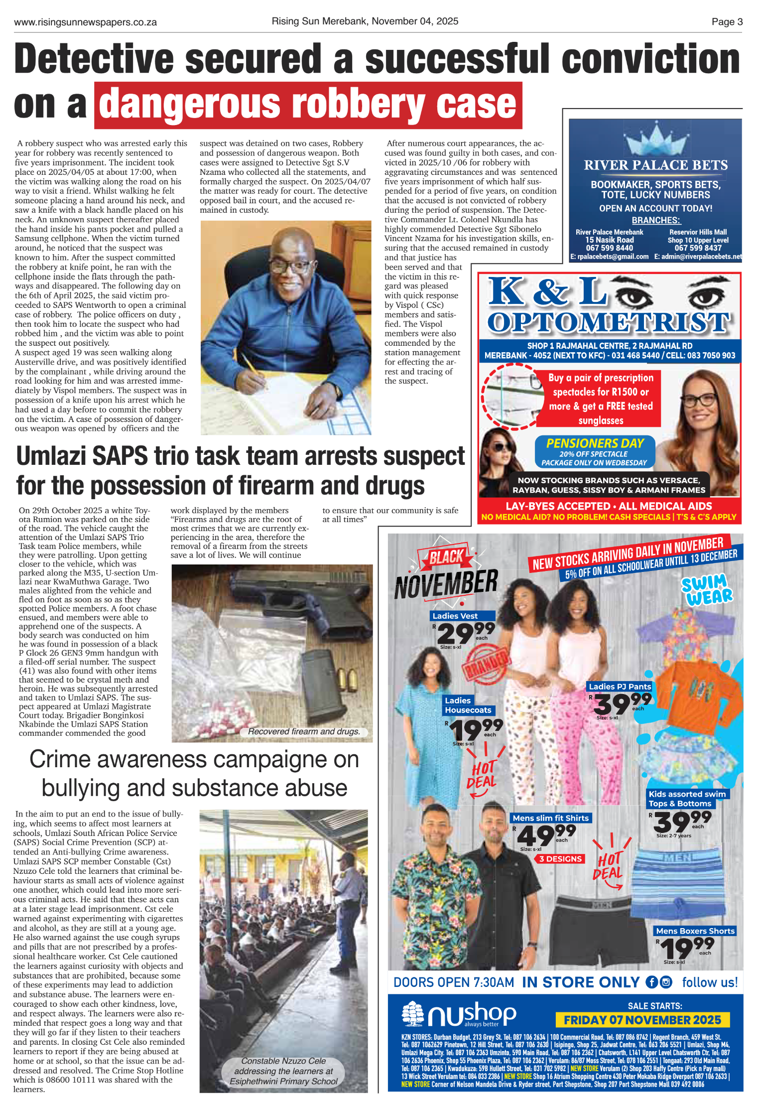 Rising Sun Merebank E-Paper, November 4, 2025 page 3