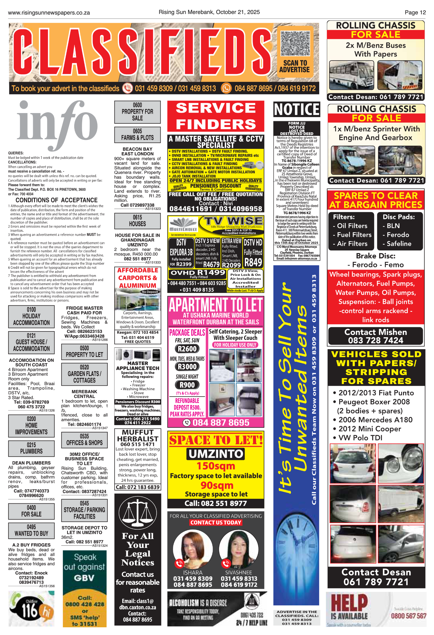 Rising Sun Merebank E-Paper, October 21, 2025 page 12