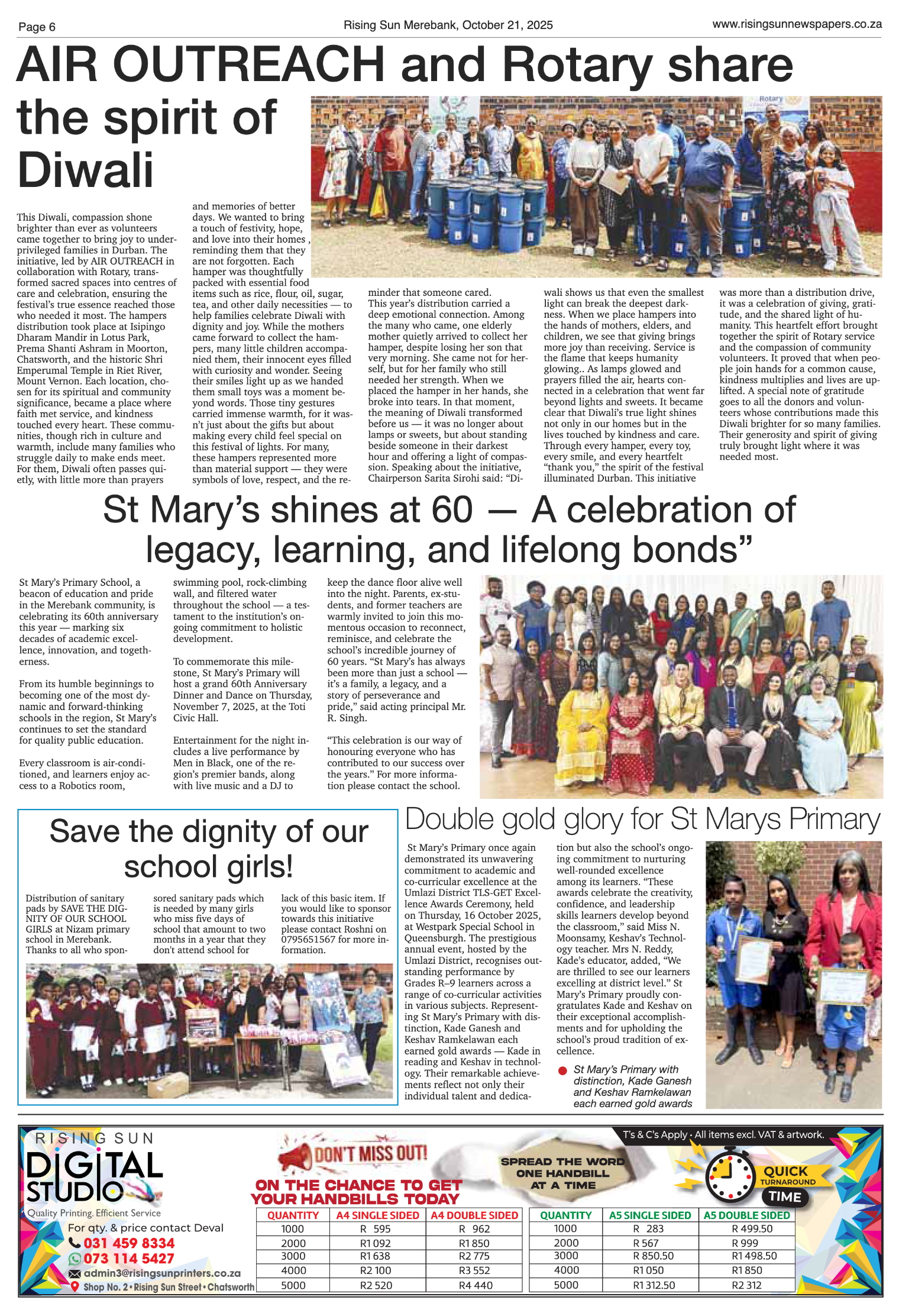 Rising Sun Merebank E-Paper, October 21, 2025 page 6