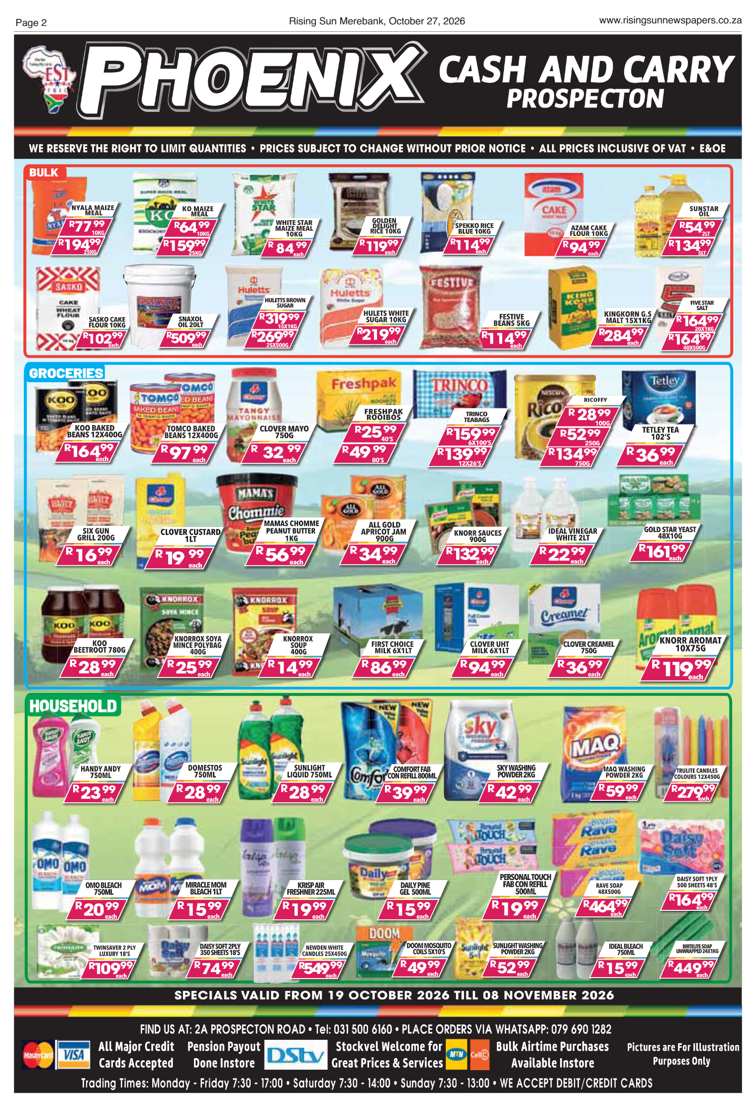 Rising Sun Merebank E-Paper, October 27, 2026 | Rising Sun Newspapers
