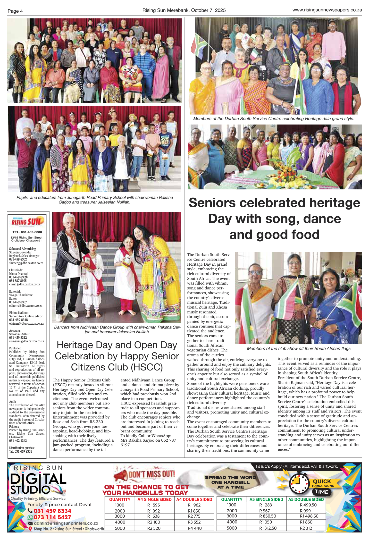 Rising Sun Merebank E-Paper, October 7, 2025 page 4