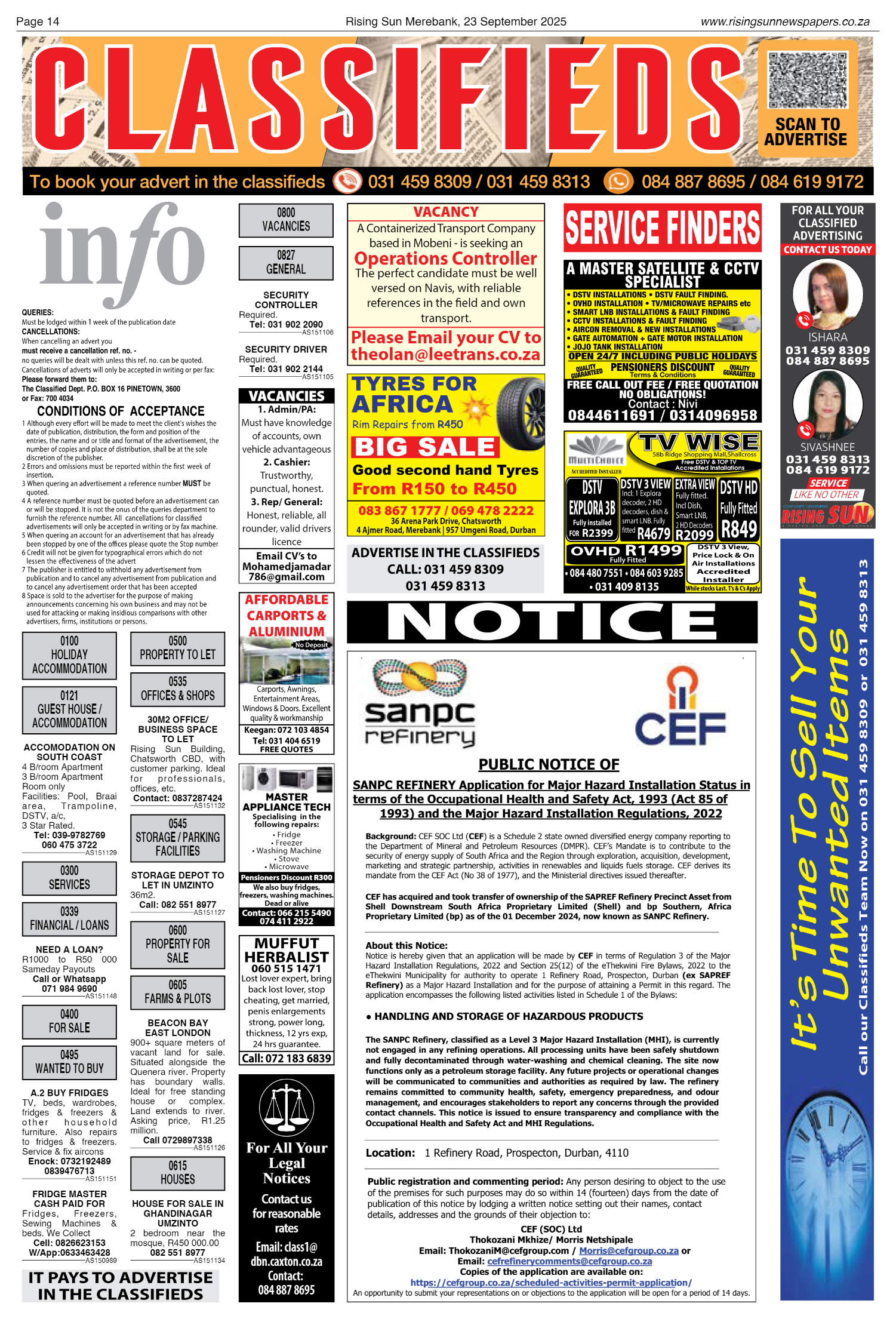 Rising Sun Merebank E-Paper, September 23, 2025 page 14
