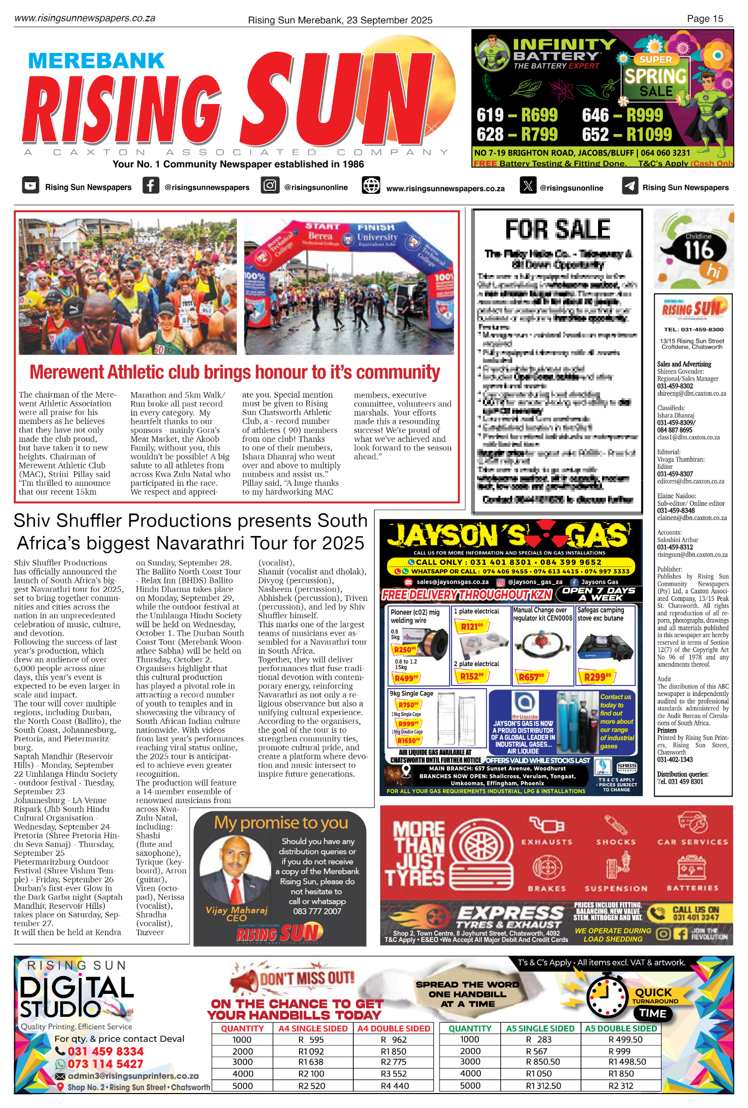 Rising Sun Merebank E-Paper, September 23, 2025 page 15