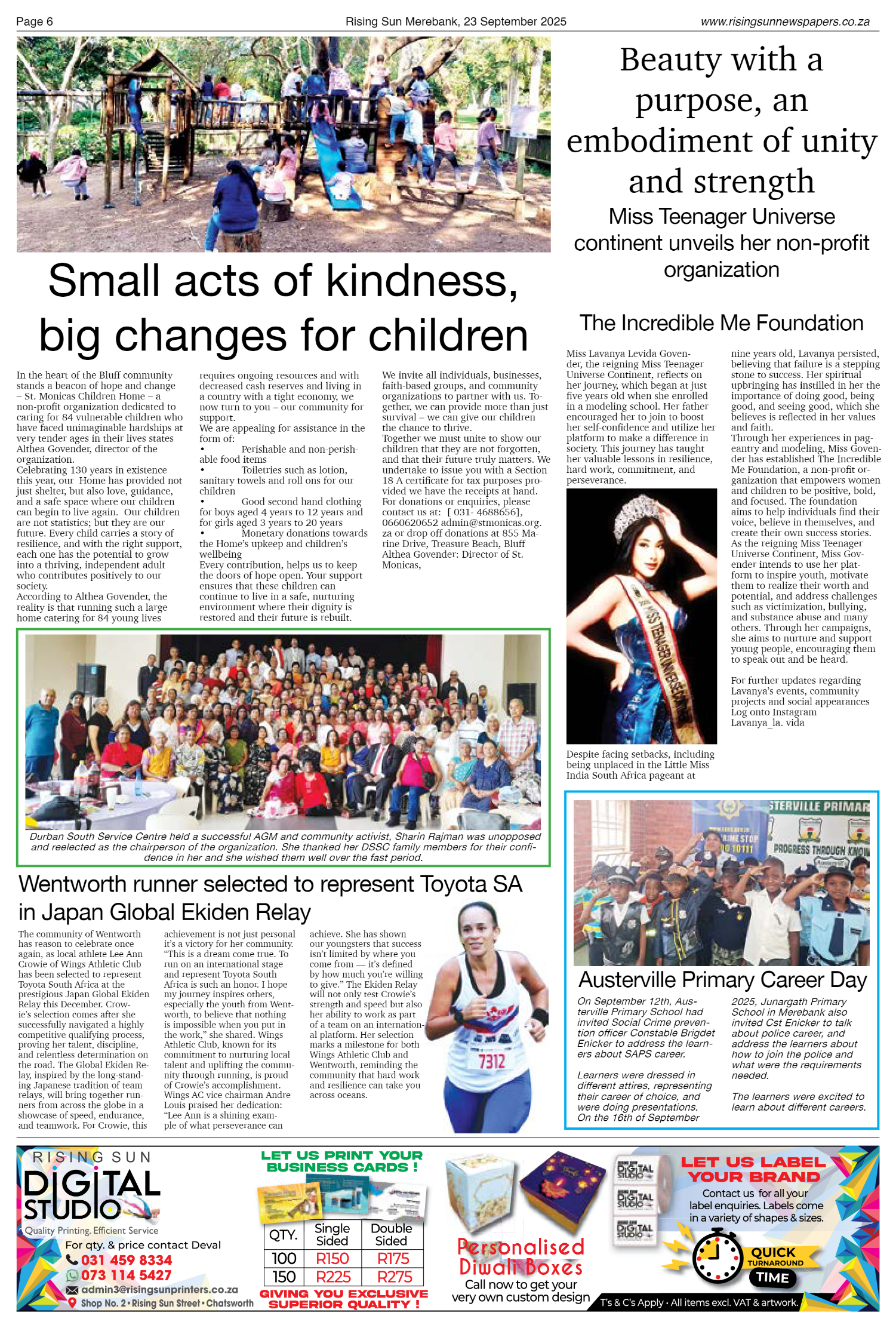 Rising Sun Merebank E-Paper, September 23, 2025 page 6