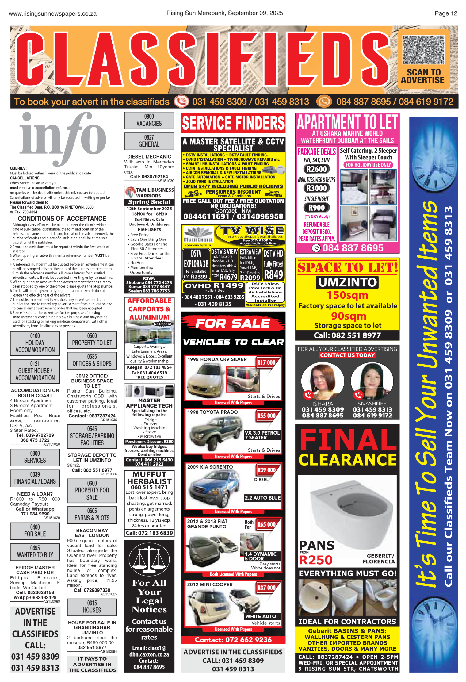 Rising Sun Merebank E-Paper, September 9, 2025 page 12