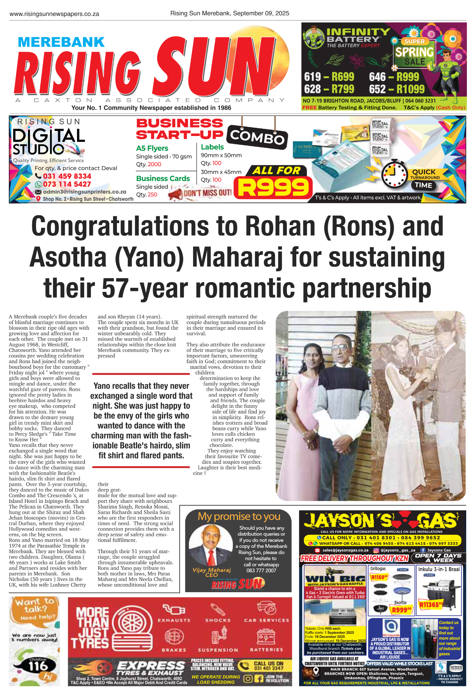 Rising Sun Merebank E-Paper, September 9, 2025 page 13