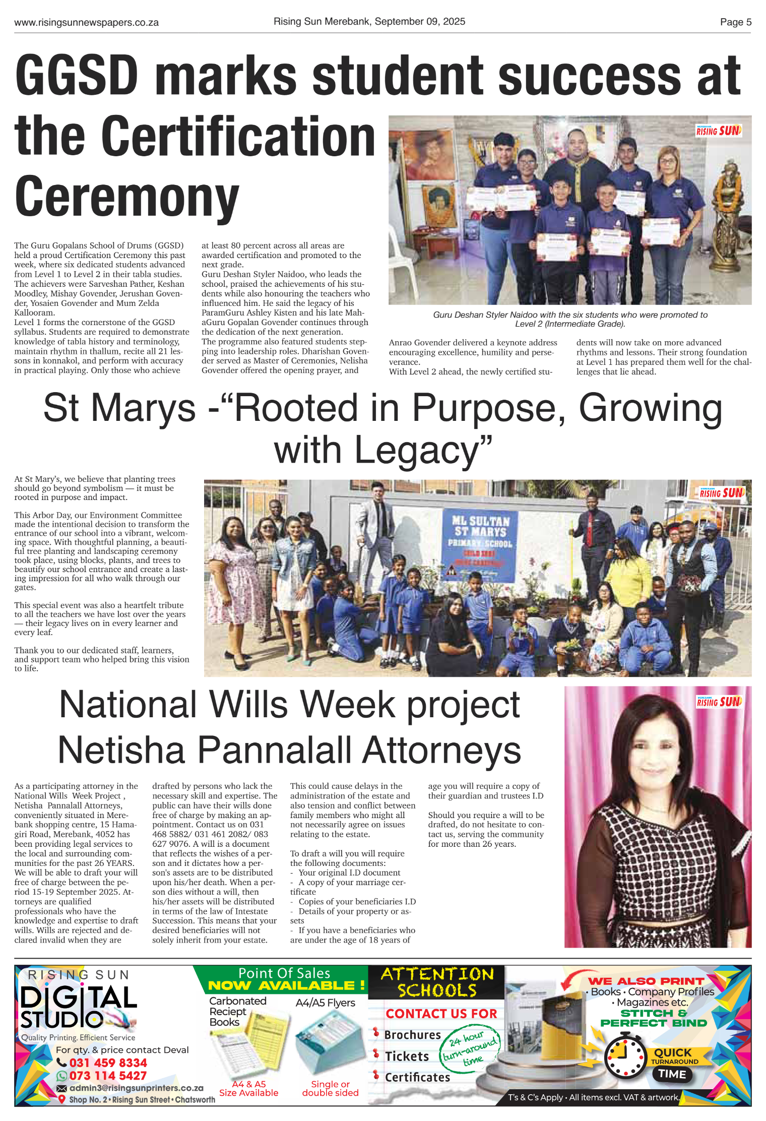 Rising Sun Merebank E-Paper, September 9, 2025 page 5