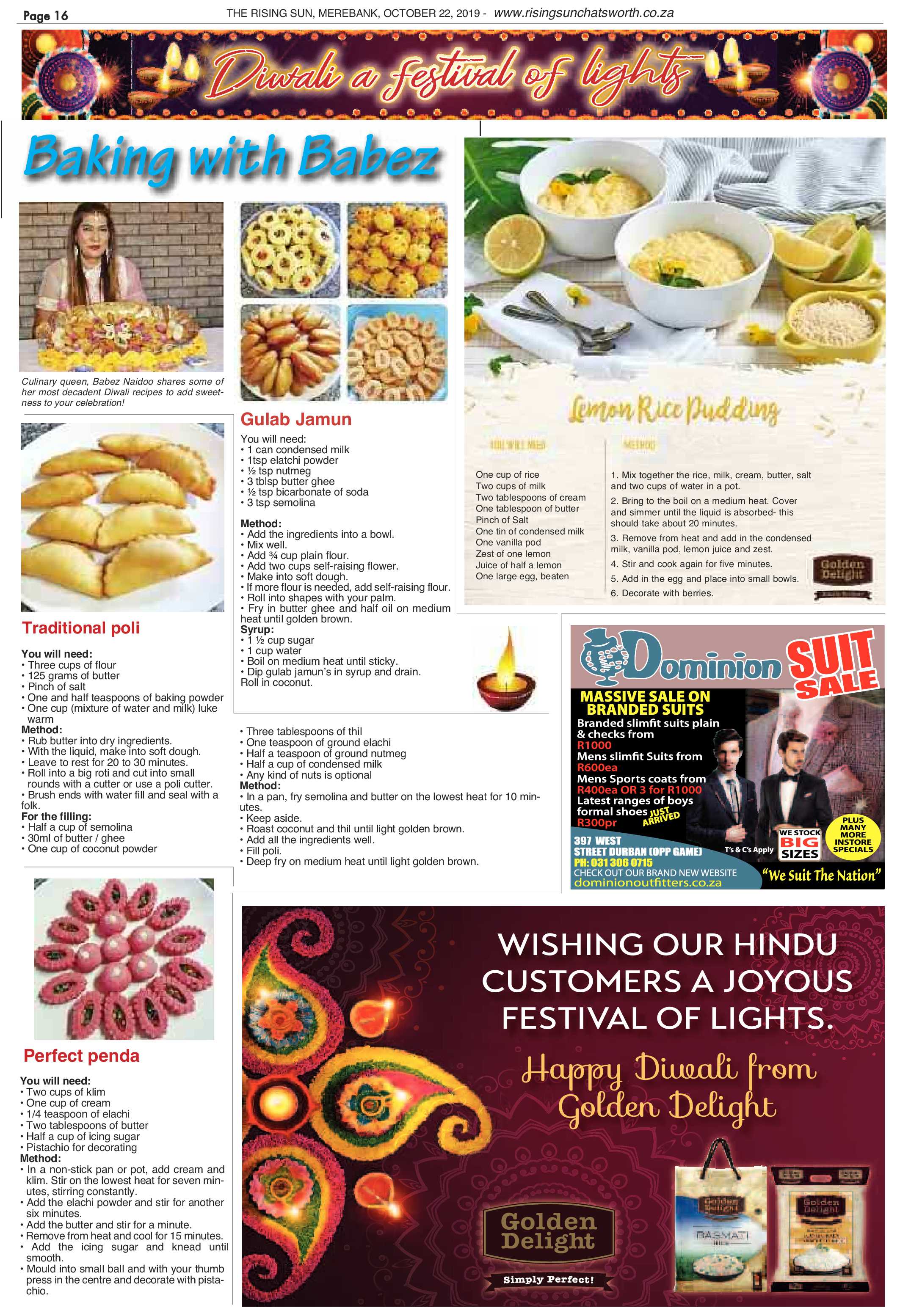 Rising Sun Merebank October 22 Rising Sun Chatsworth